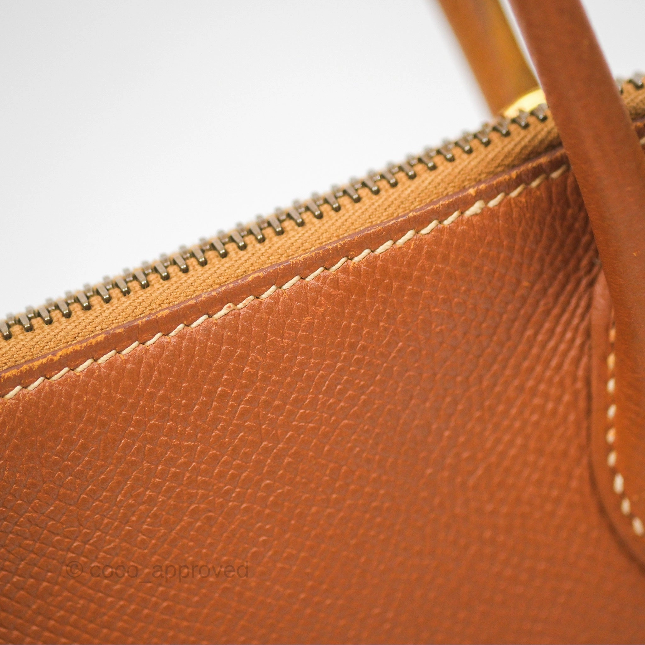 Herms Bolide 27 Gold Epsom Gold Hardware