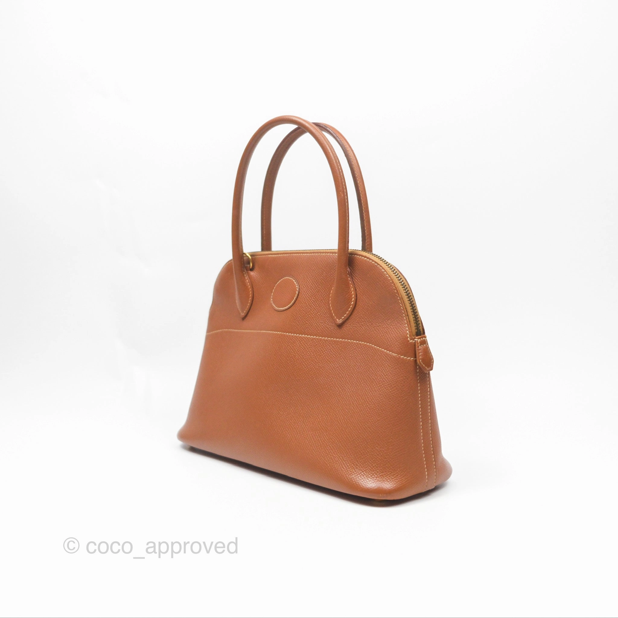 Herms Bolide 27 Gold Epsom Gold Hardware