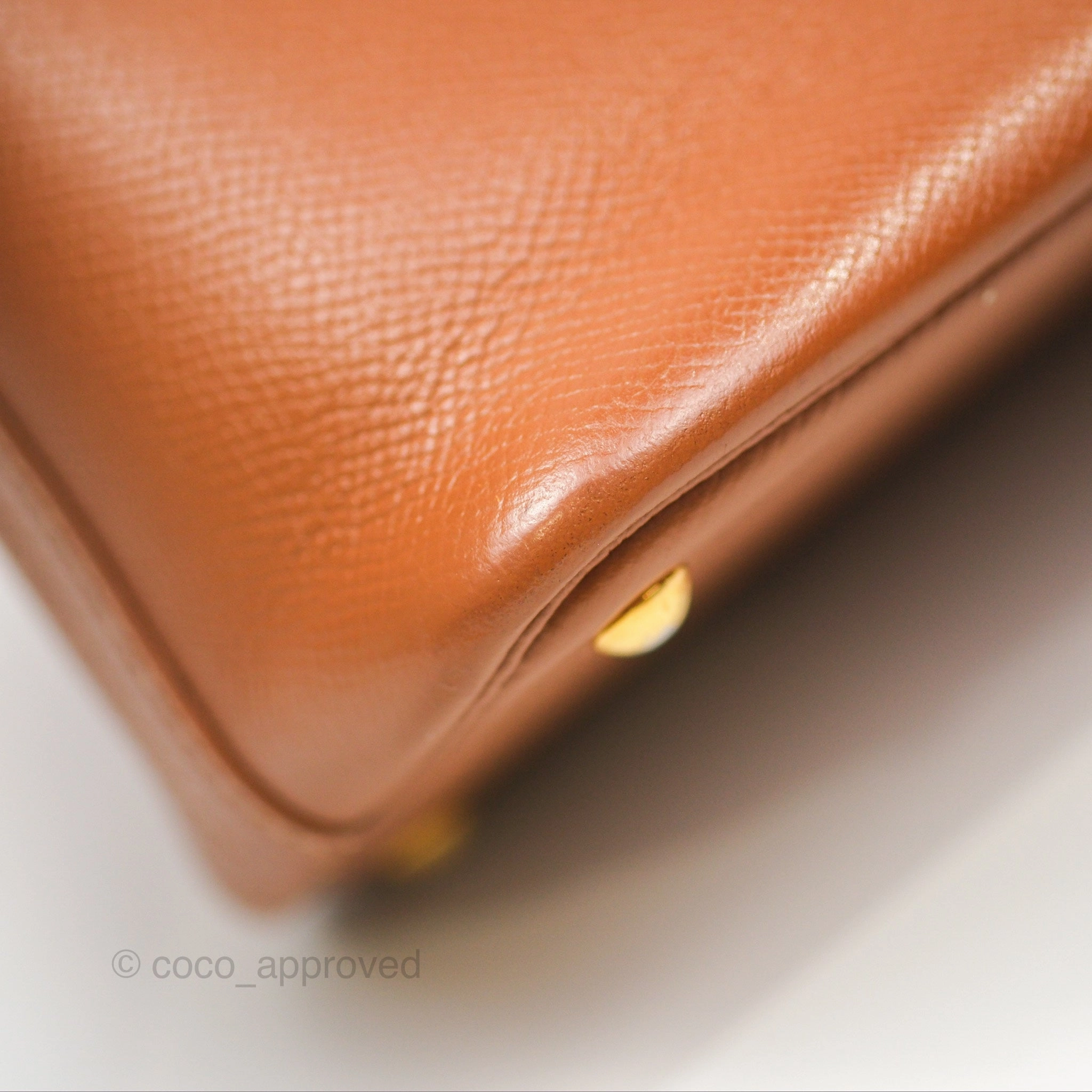 Herms Bolide 27 Gold Epsom Gold Hardware