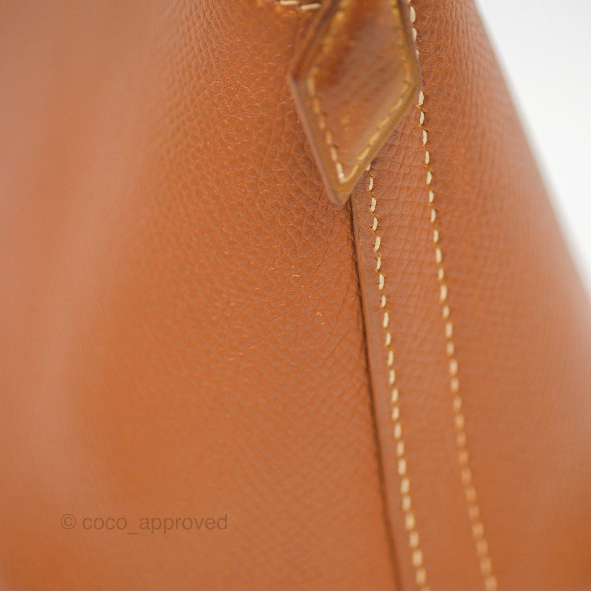 Herms Bolide 27 Gold Epsom Gold Hardware