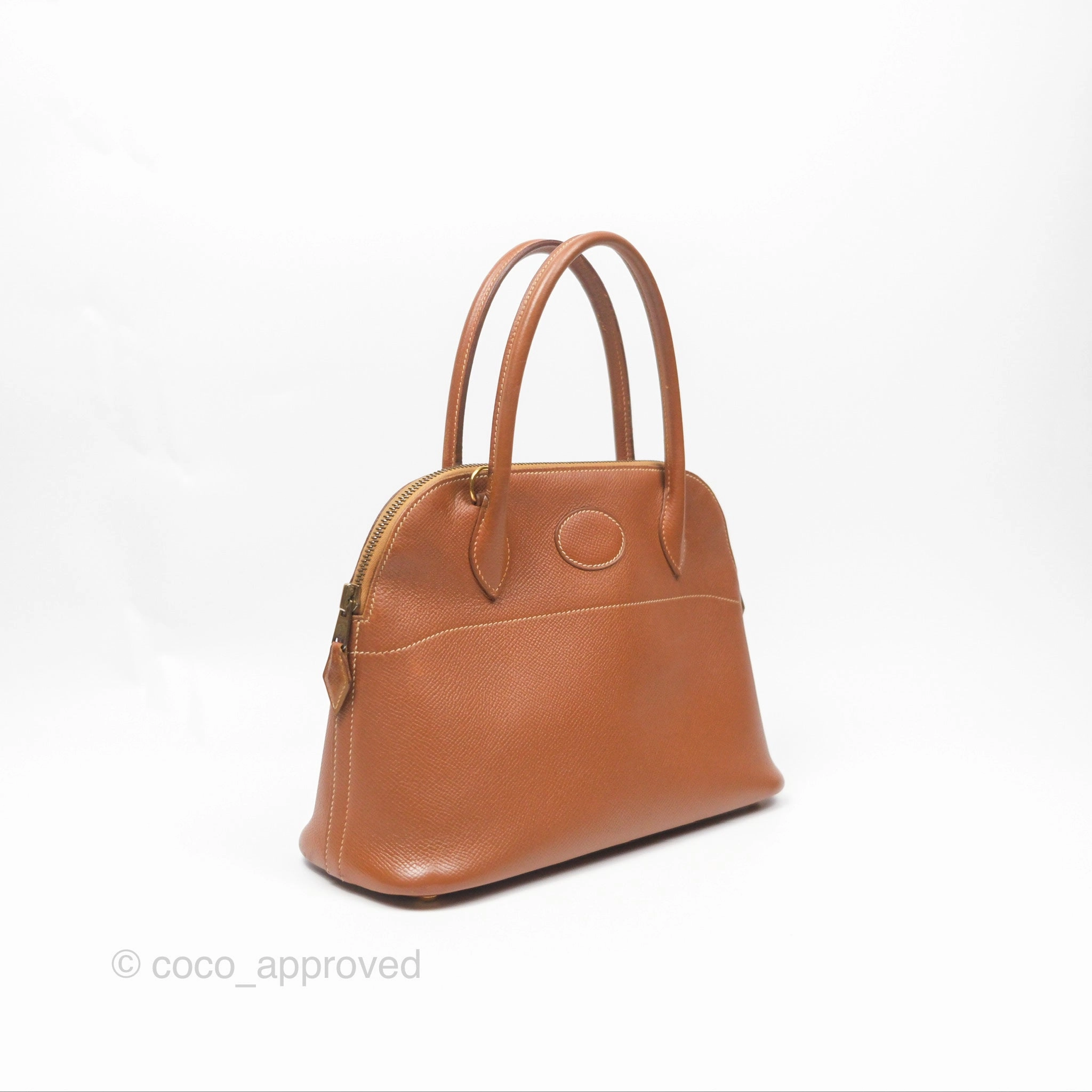 Herms Bolide 27 Gold Epsom Gold Hardware