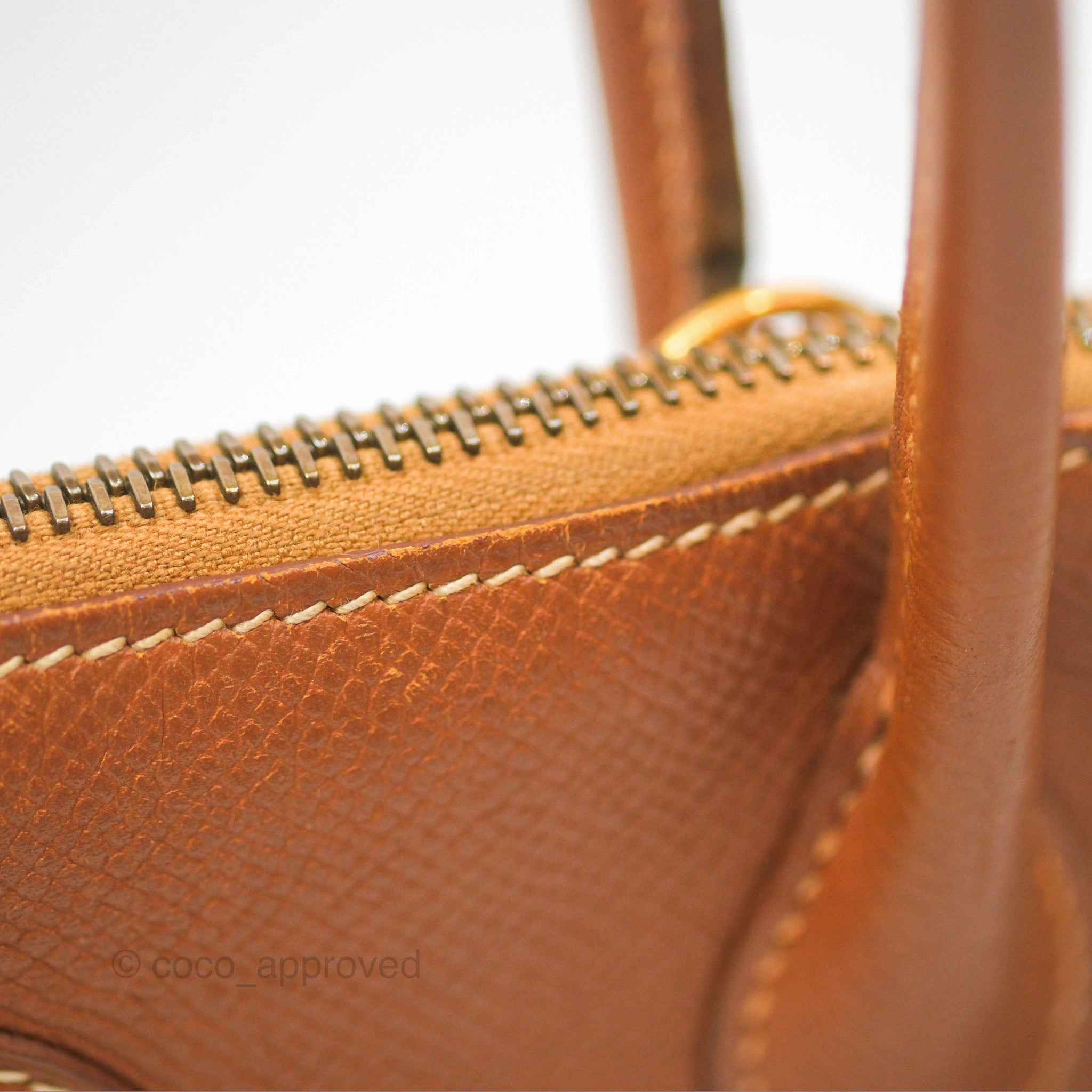 Herms Bolide 27 Gold Epsom Gold Hardware