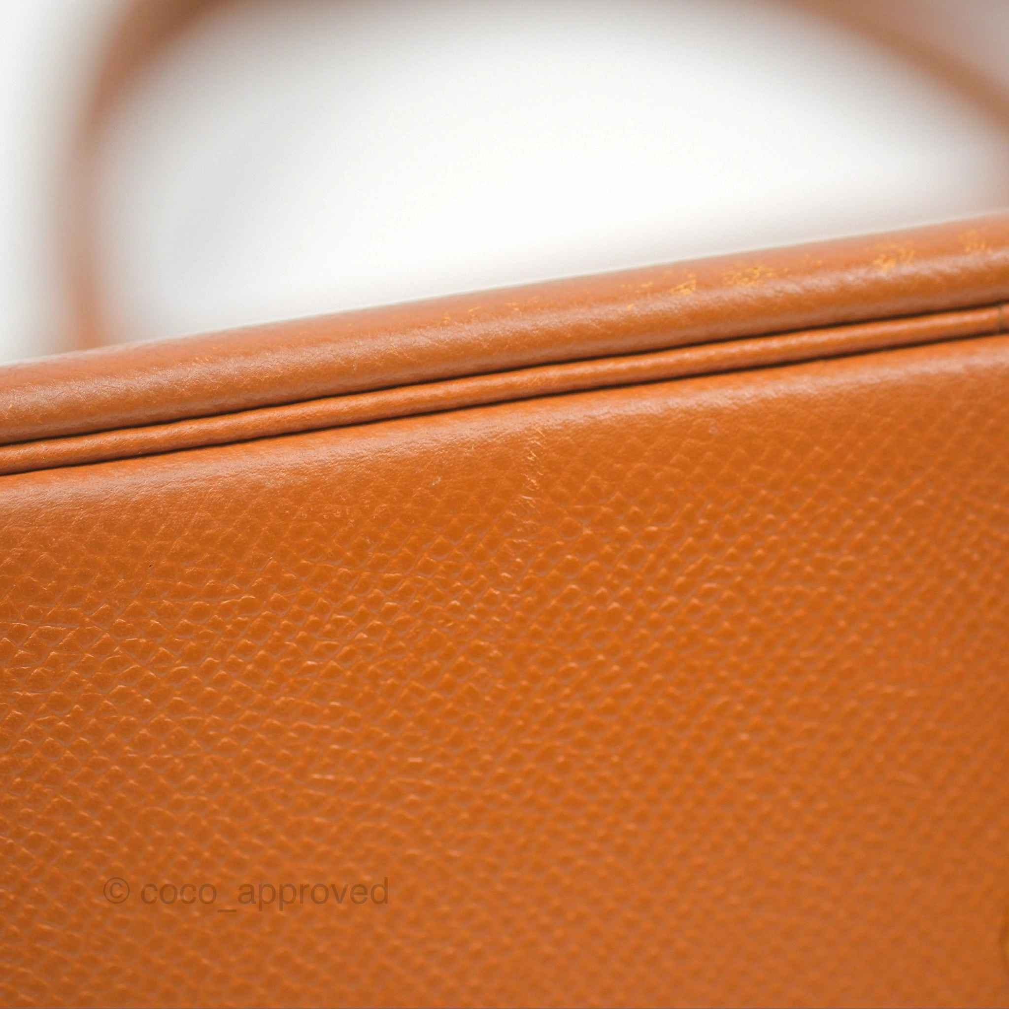 Herms Bolide 27 Gold Epsom Gold Hardware