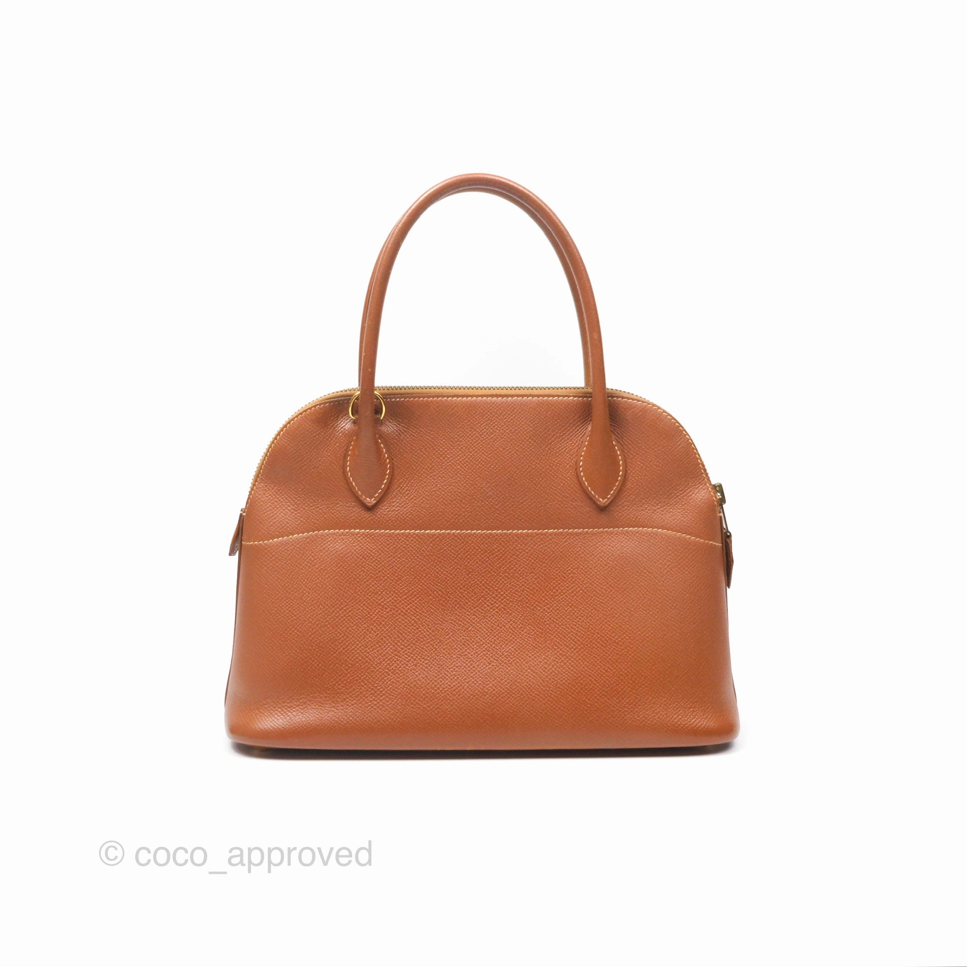 Herms Bolide 27 Gold Epsom Gold Hardware