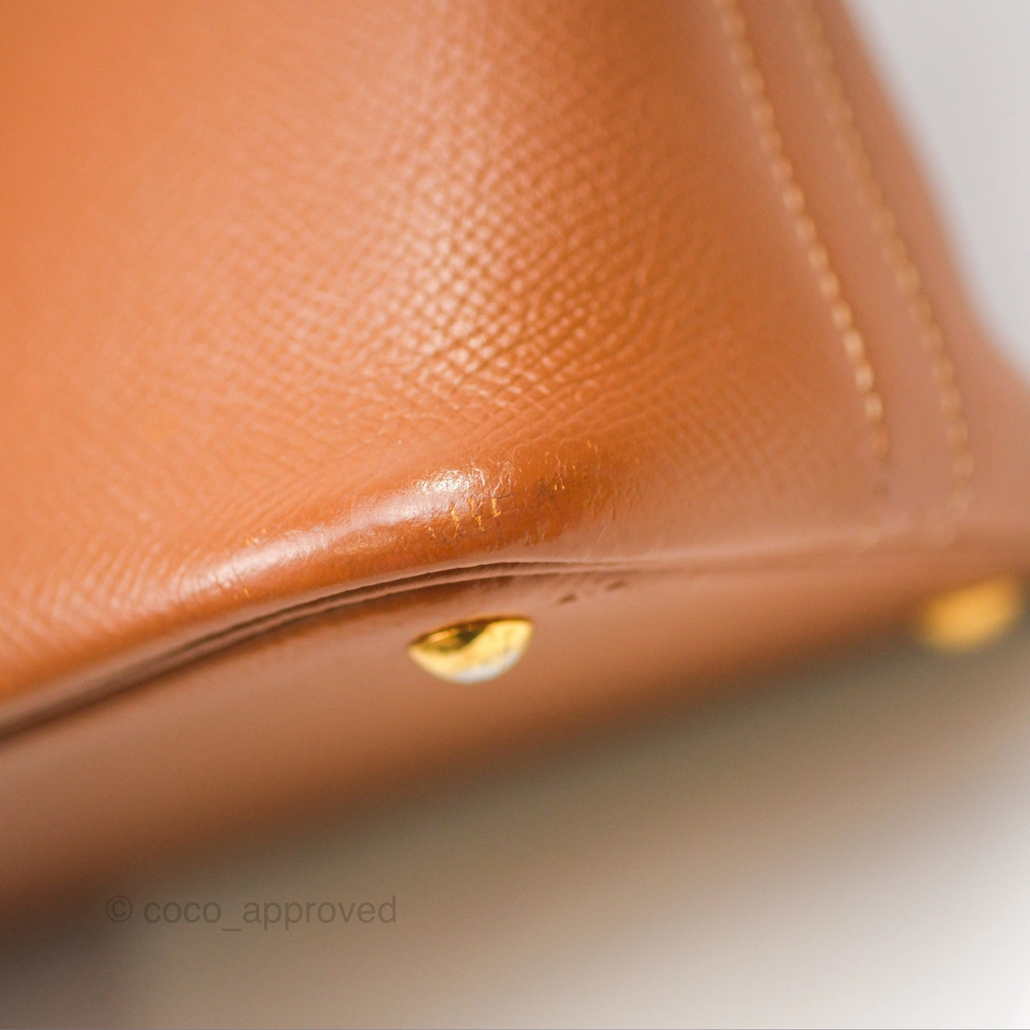 Herms Bolide 27 Gold Epsom Gold Hardware