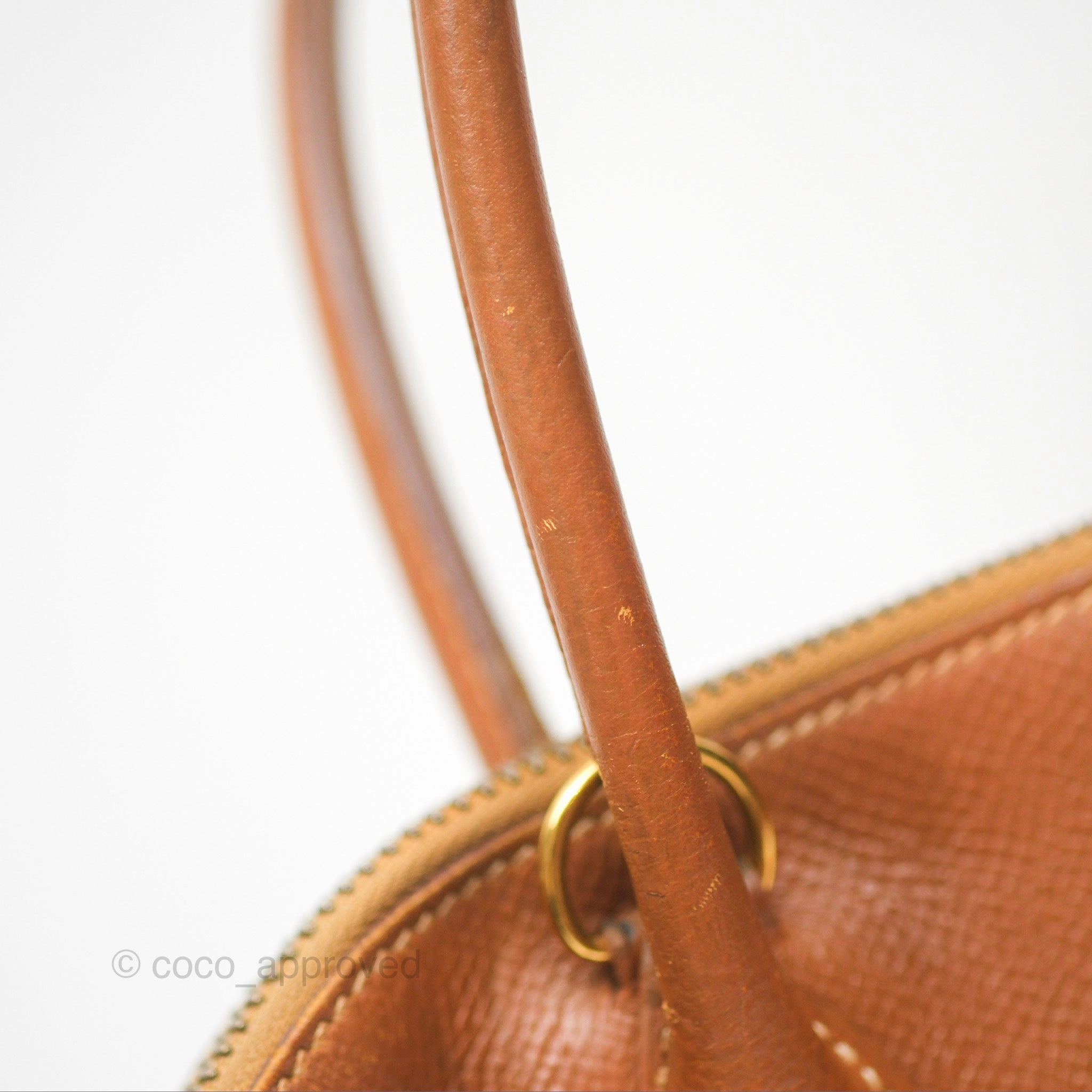 Herms Bolide 27 Gold Epsom Gold Hardware