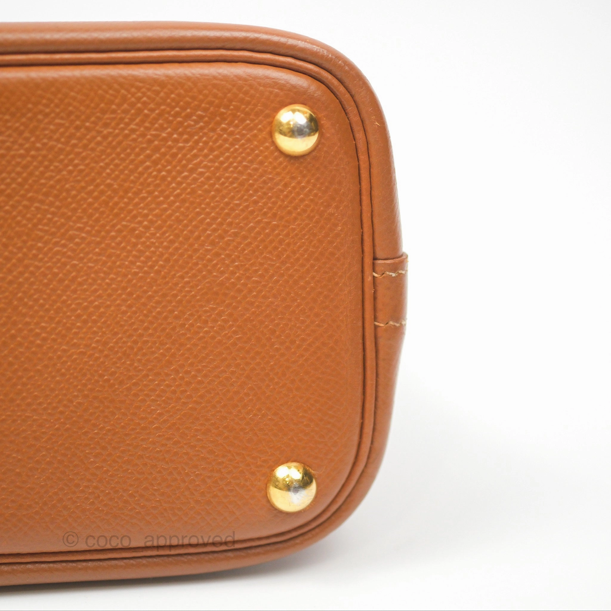 Herms Bolide 27 Gold Epsom Gold Hardware