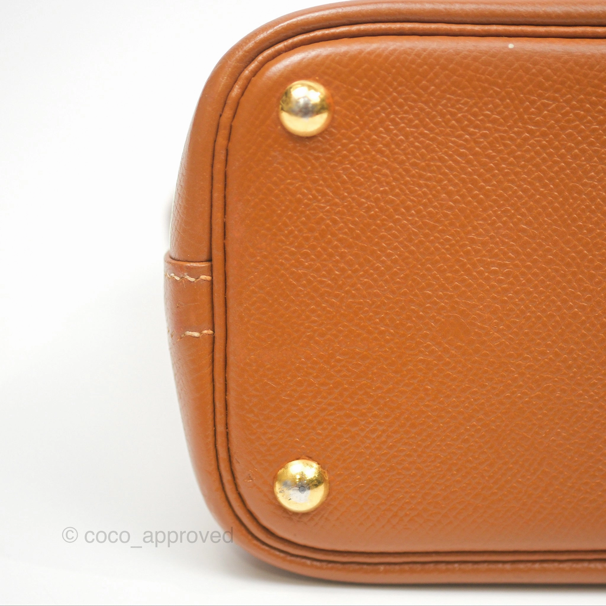 Herms Bolide 27 Gold Epsom Gold Hardware