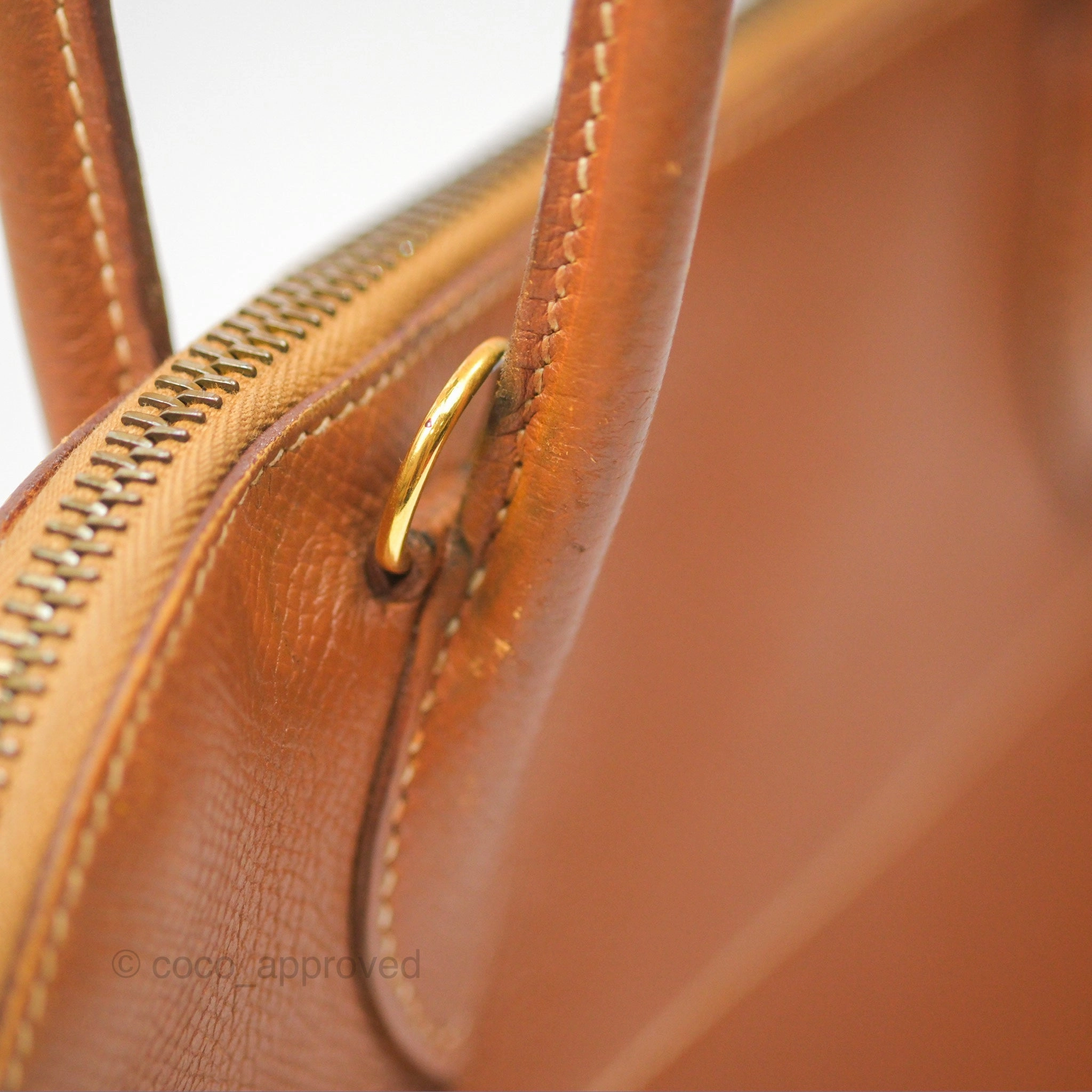 Herms Bolide 27 Gold Epsom Gold Hardware