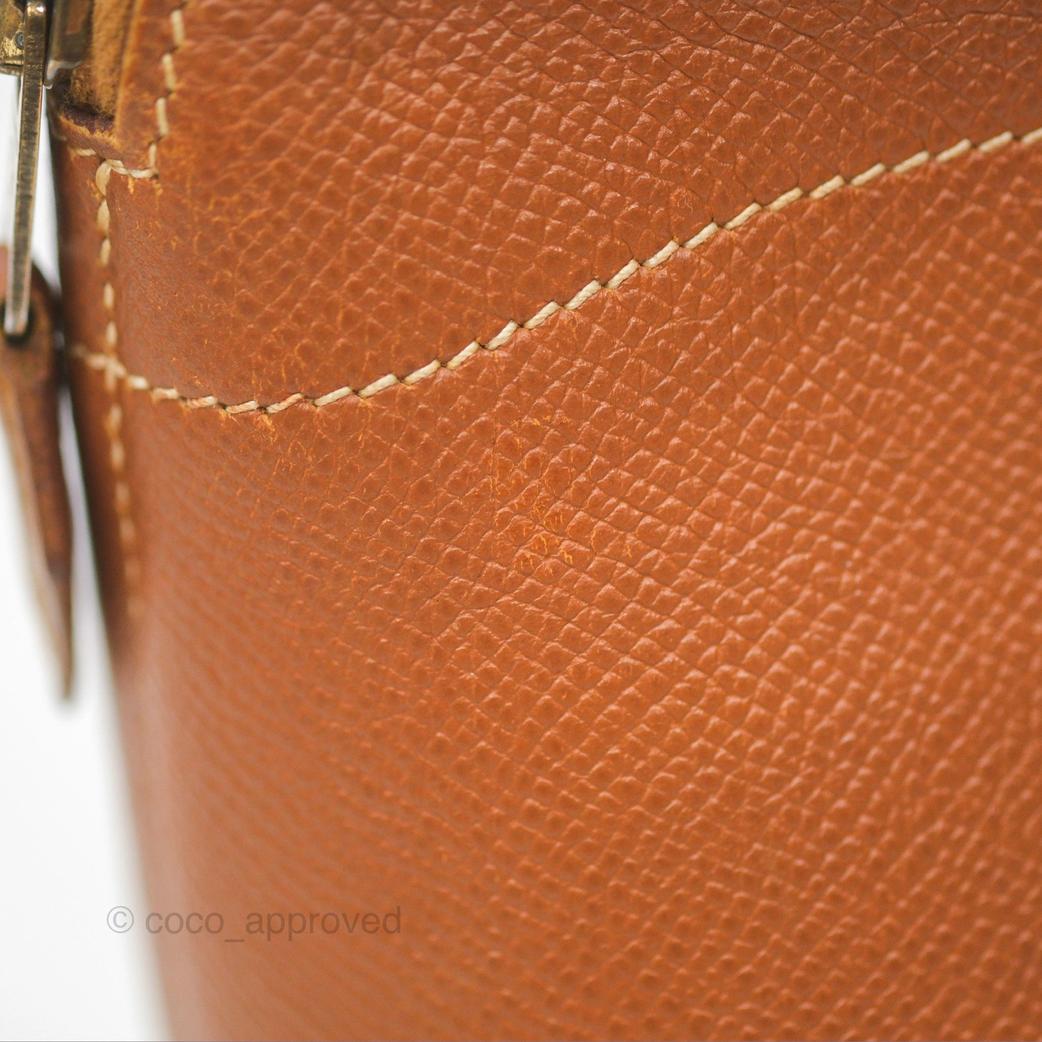 Herms Bolide 27 Gold Epsom Gold Hardware