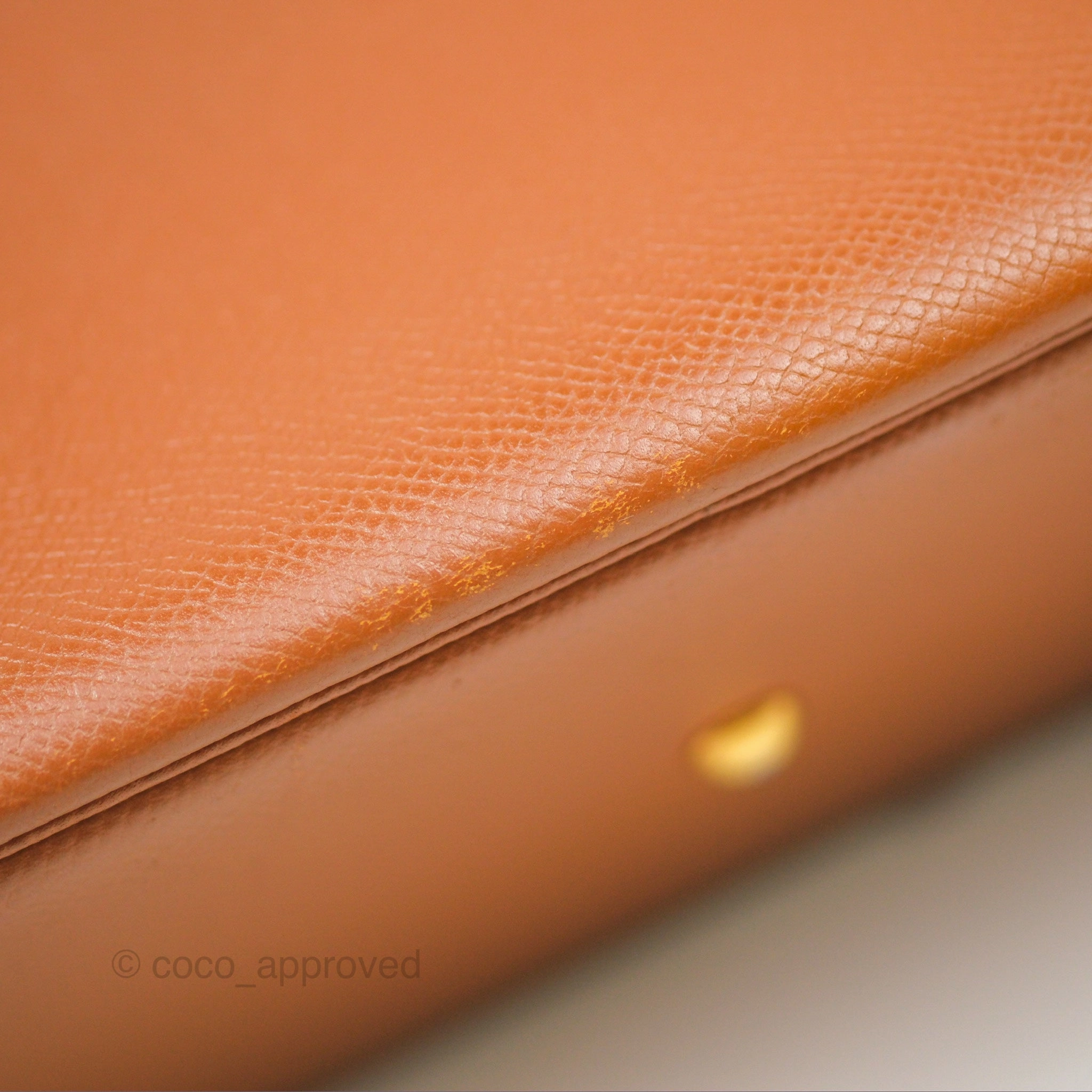 Herms Bolide 27 Gold Epsom Gold Hardware