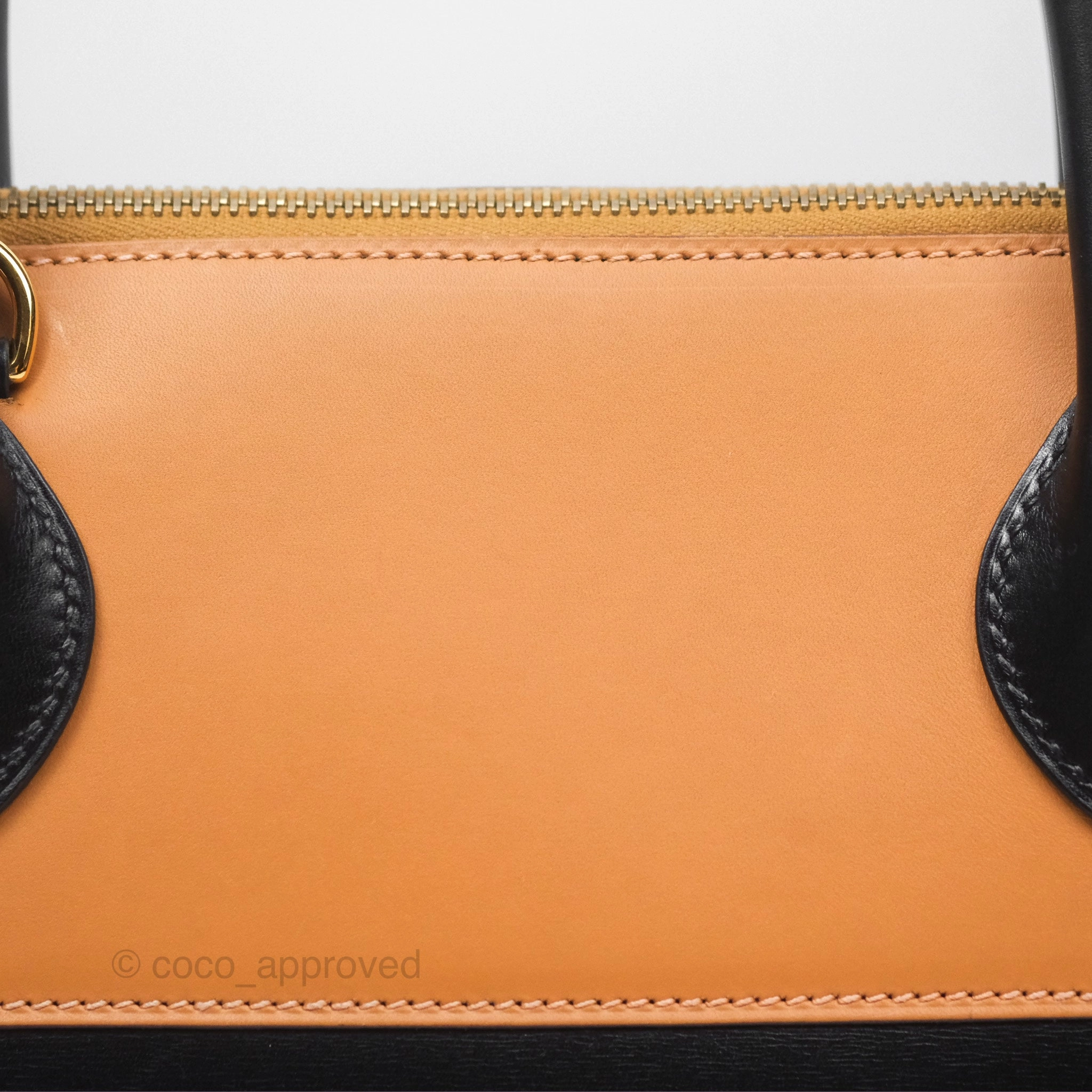 Herms Bolide 31 Noir 89 / Natural Box Leather Gold Hardware