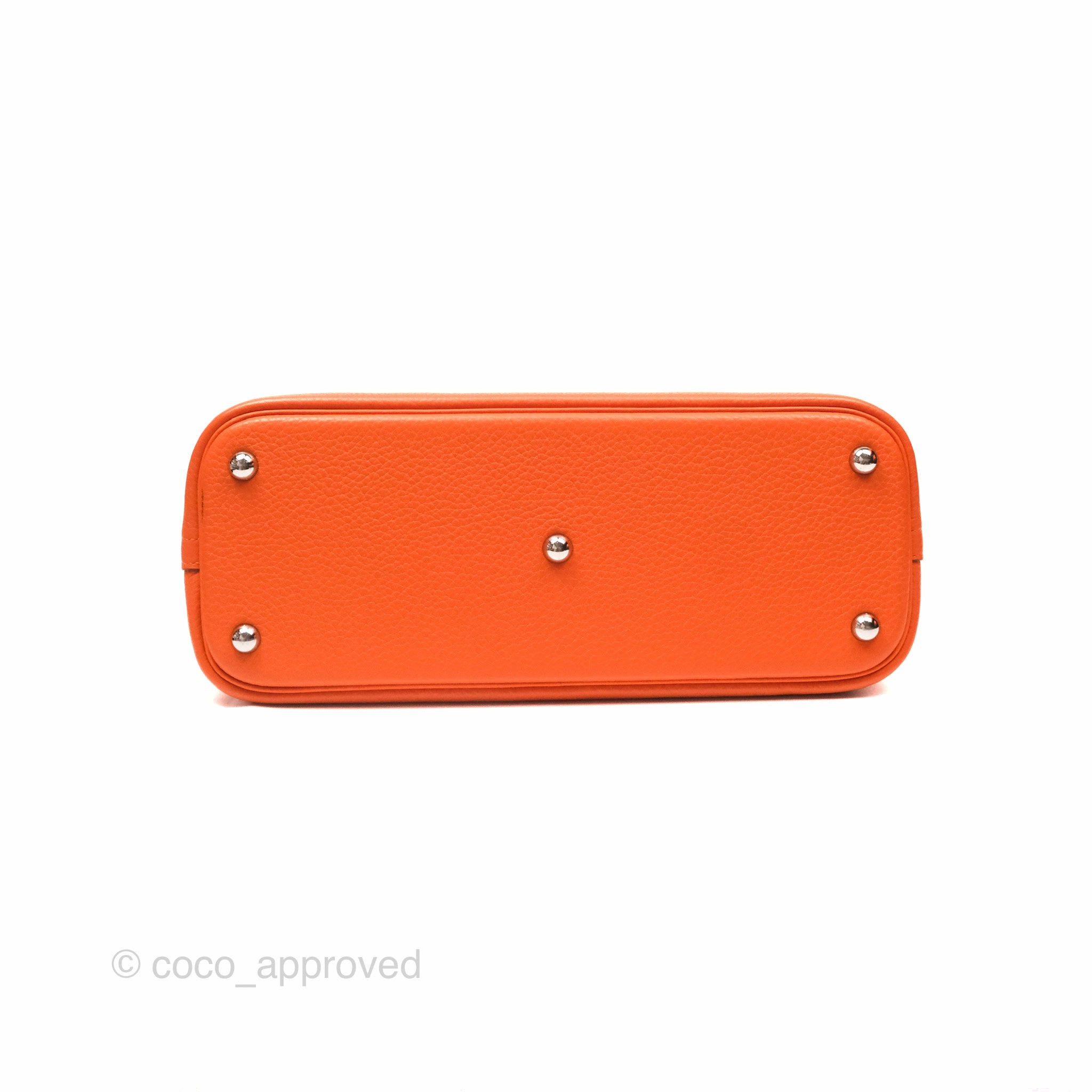 Herms Bolide 31 Orange H Clemence Palladium Hardware