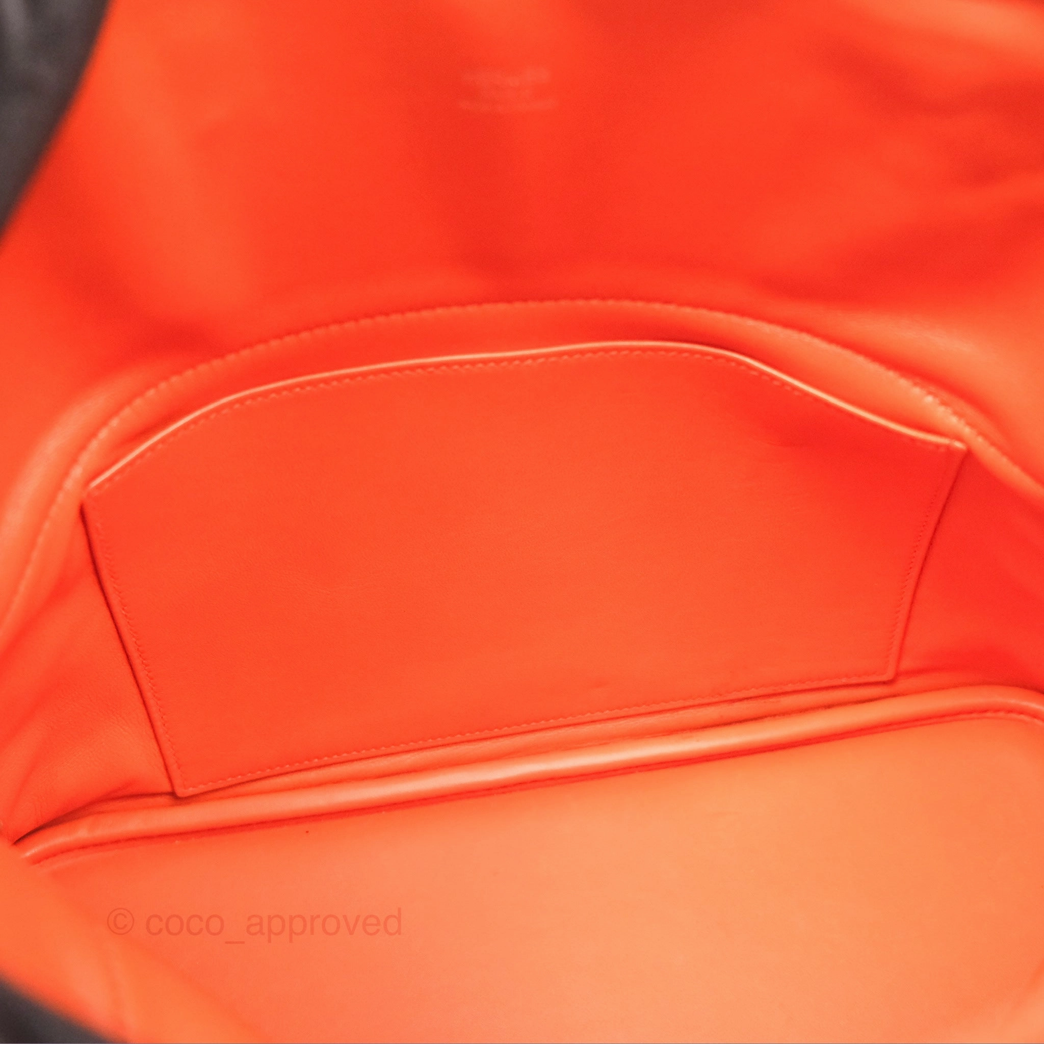 Herms Bolide 31 Orange H Clemence Palladium Hardware
