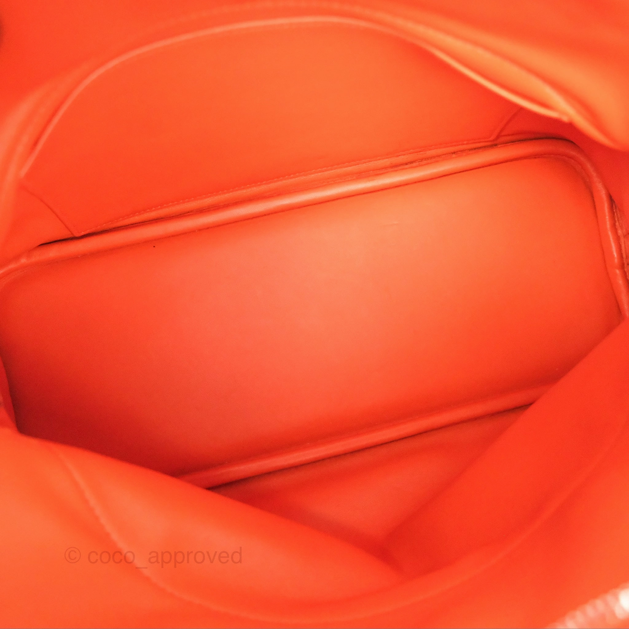 Herms Bolide 31 Orange H Clemence Palladium Hardware