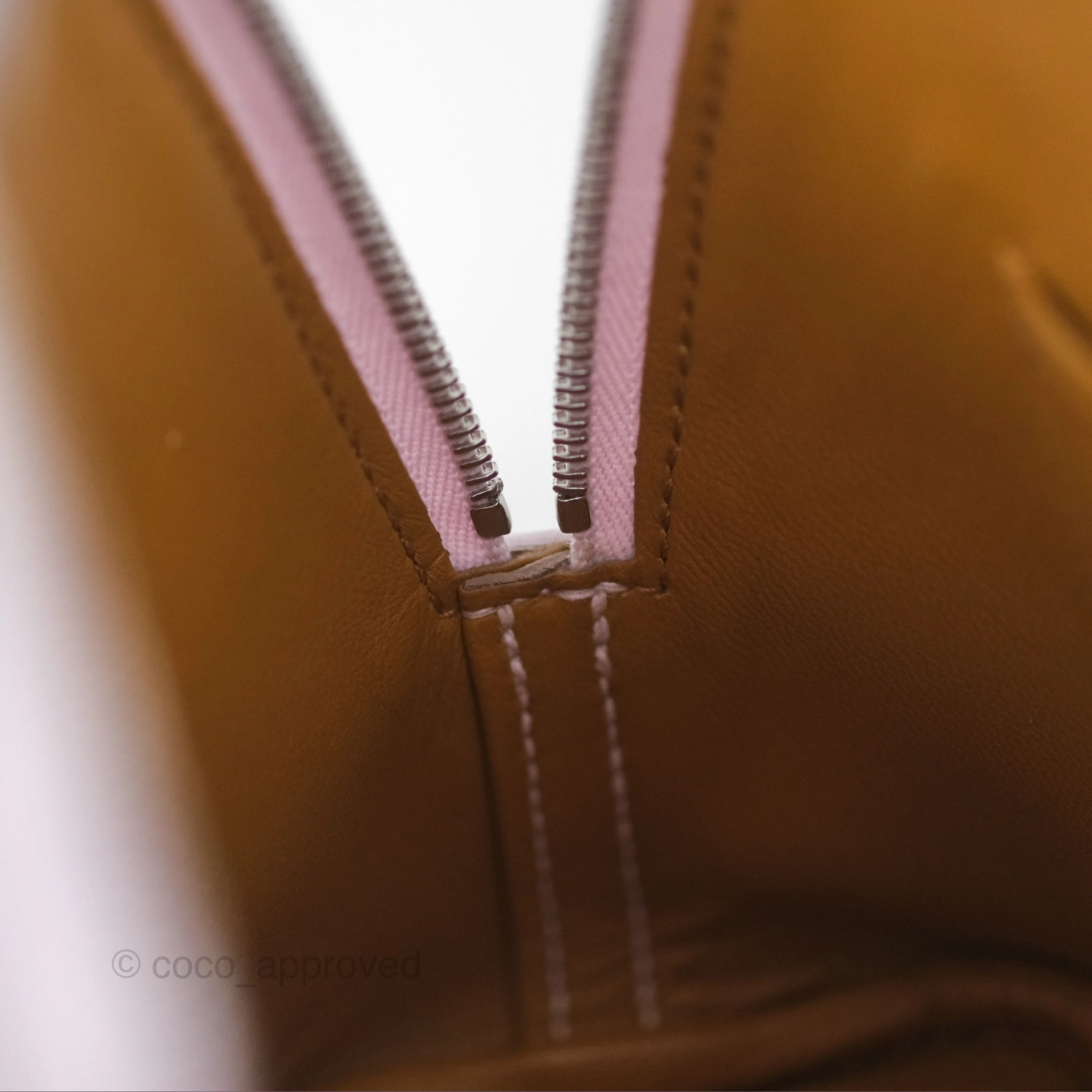 Herms Bolide Mini 1923 Evercolor Mauve Pale 09/ Caramel 28 Palladium Hardware