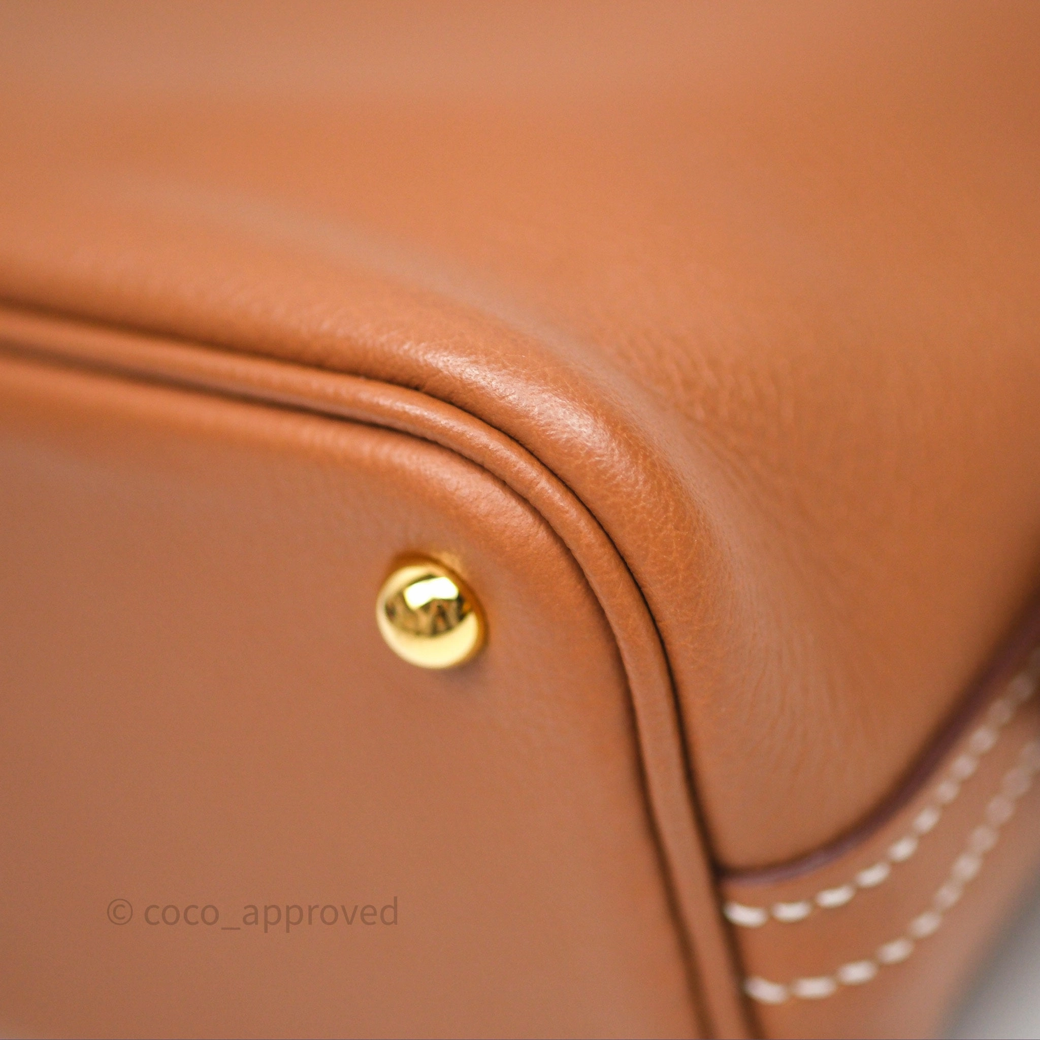 Herms Bolide Mini 1923 Gold 37 Evercolor Gold Hardware