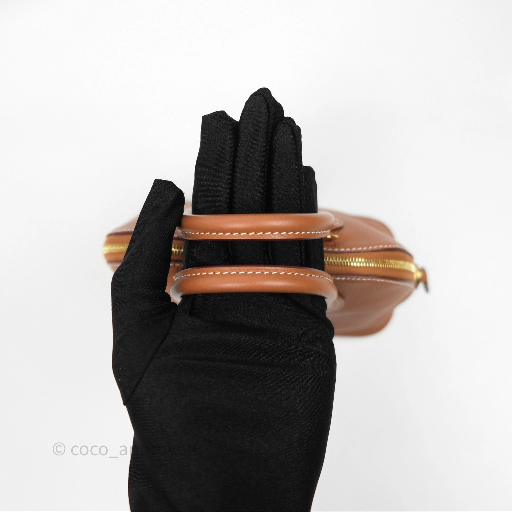 Herms Bolide Mini 1923 Gold 37 Evercolor Gold Hardware