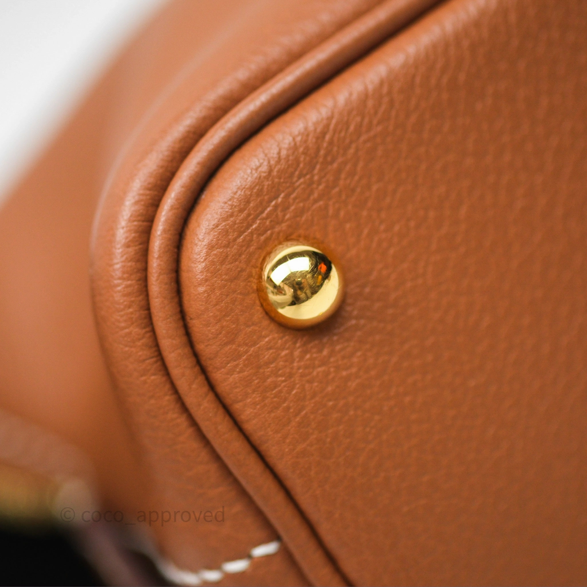 Herms Bolide Mini 1923 Gold 37 Evercolor Gold Hardware