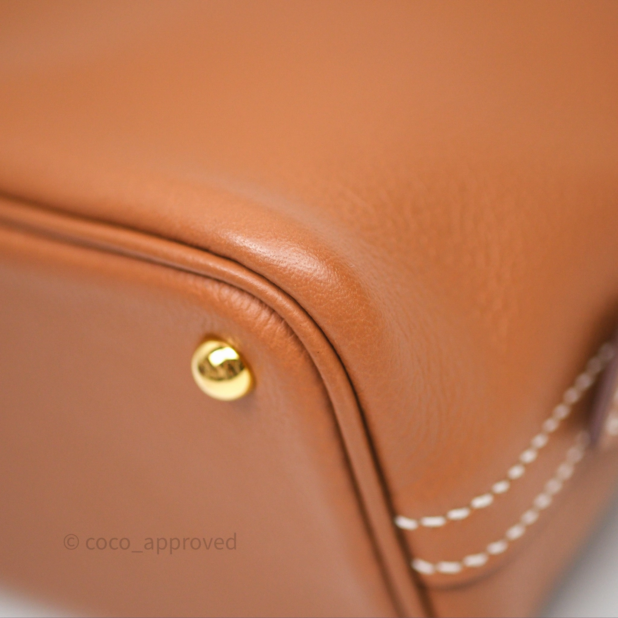 Herms Bolide Mini 1923 Gold 37 Evercolor Gold Hardware