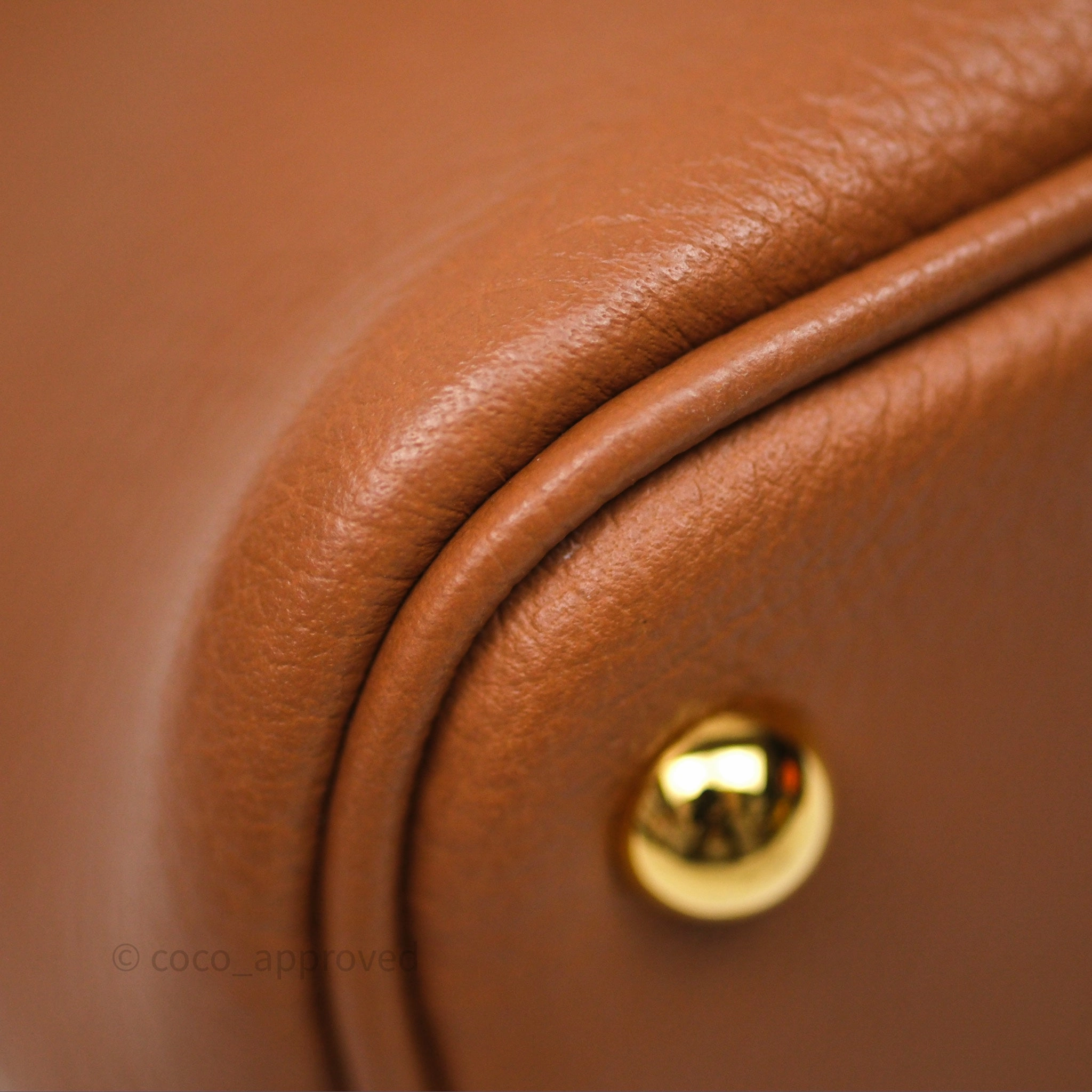 Herms Bolide Mini 1923 Gold 37 Evercolor Gold Hardware