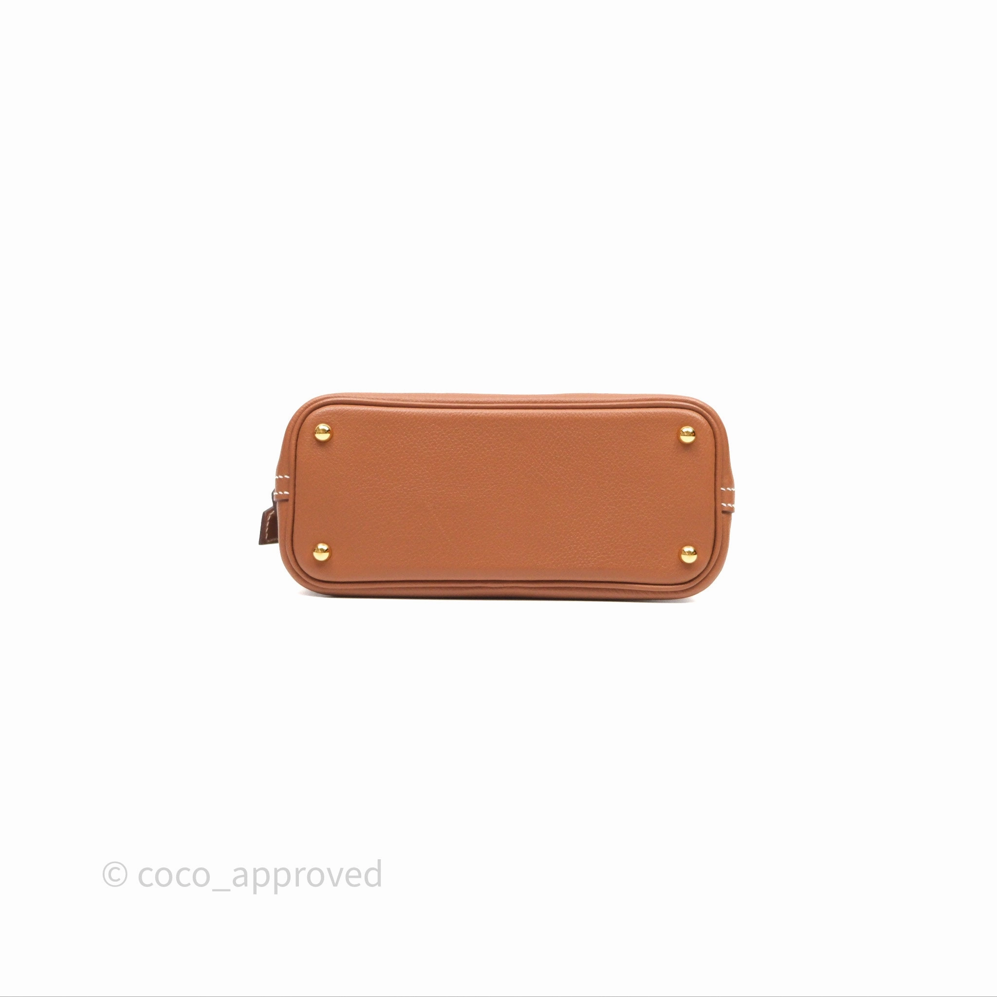 Herms Bolide Mini 1923 Gold 37 Evercolor Gold Hardware