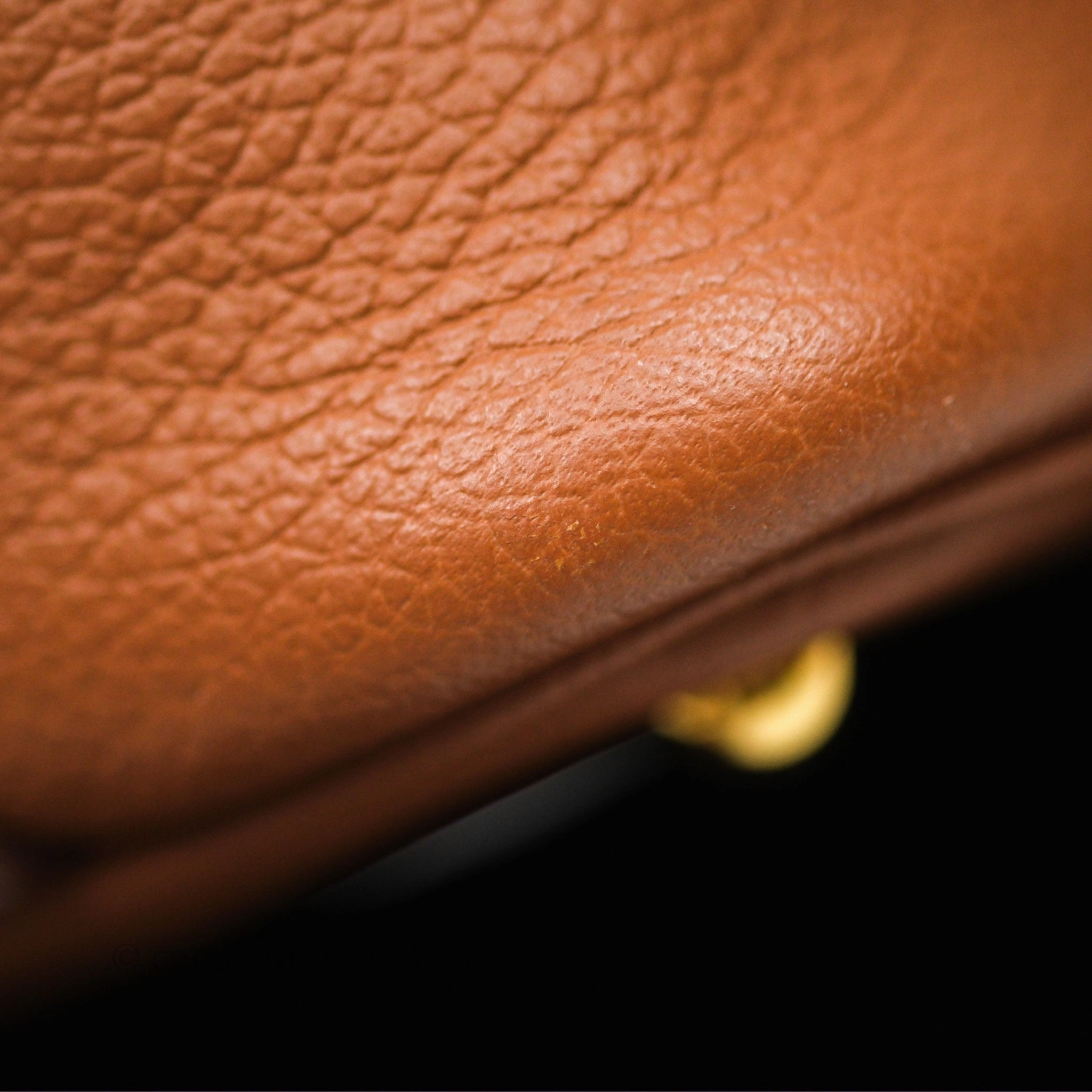 Herms Bolide Mini 1923 Gold 37 Evercolor Gold Hardware
