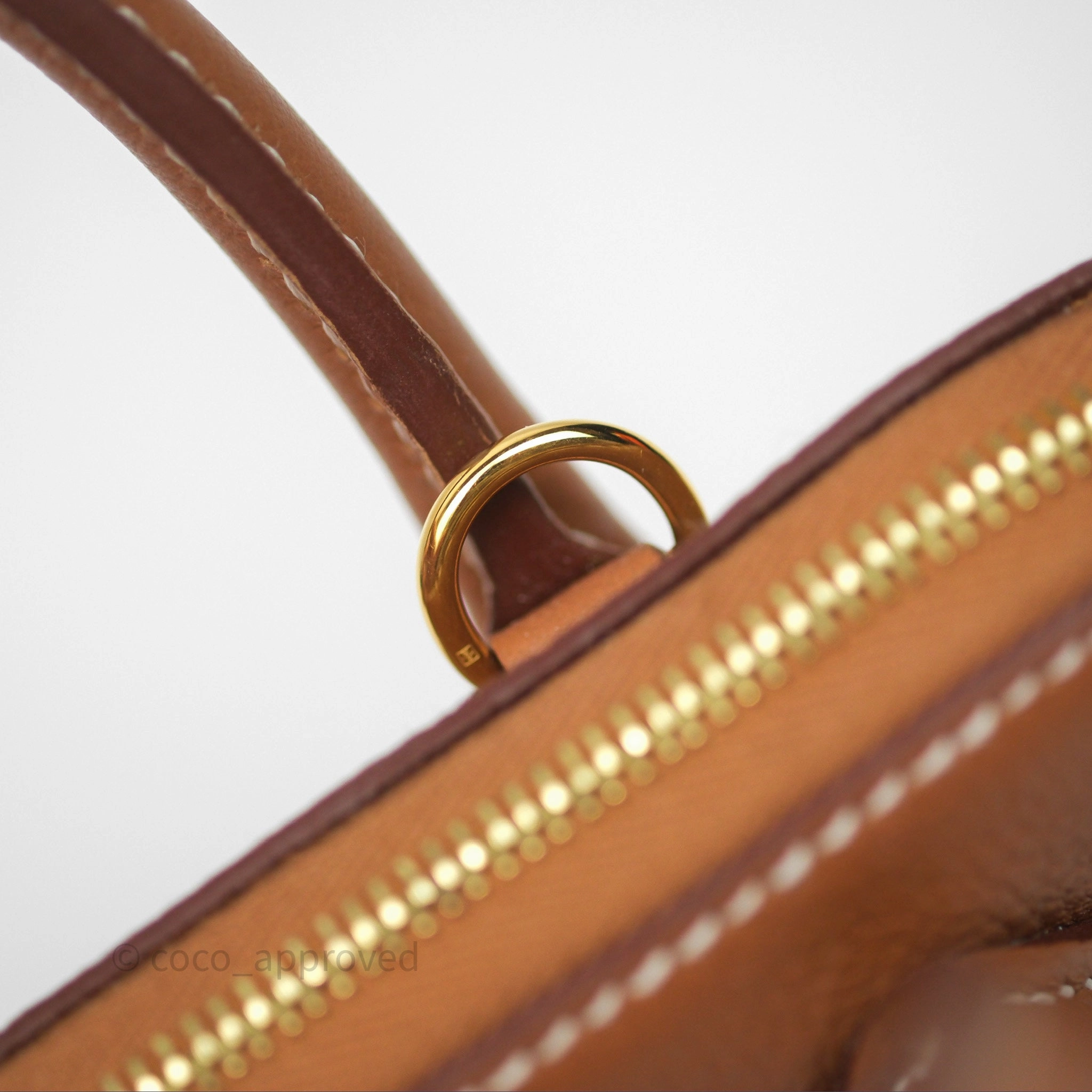 Herms Bolide Mini 1923 Gold 37 Evercolor Gold Hardware
