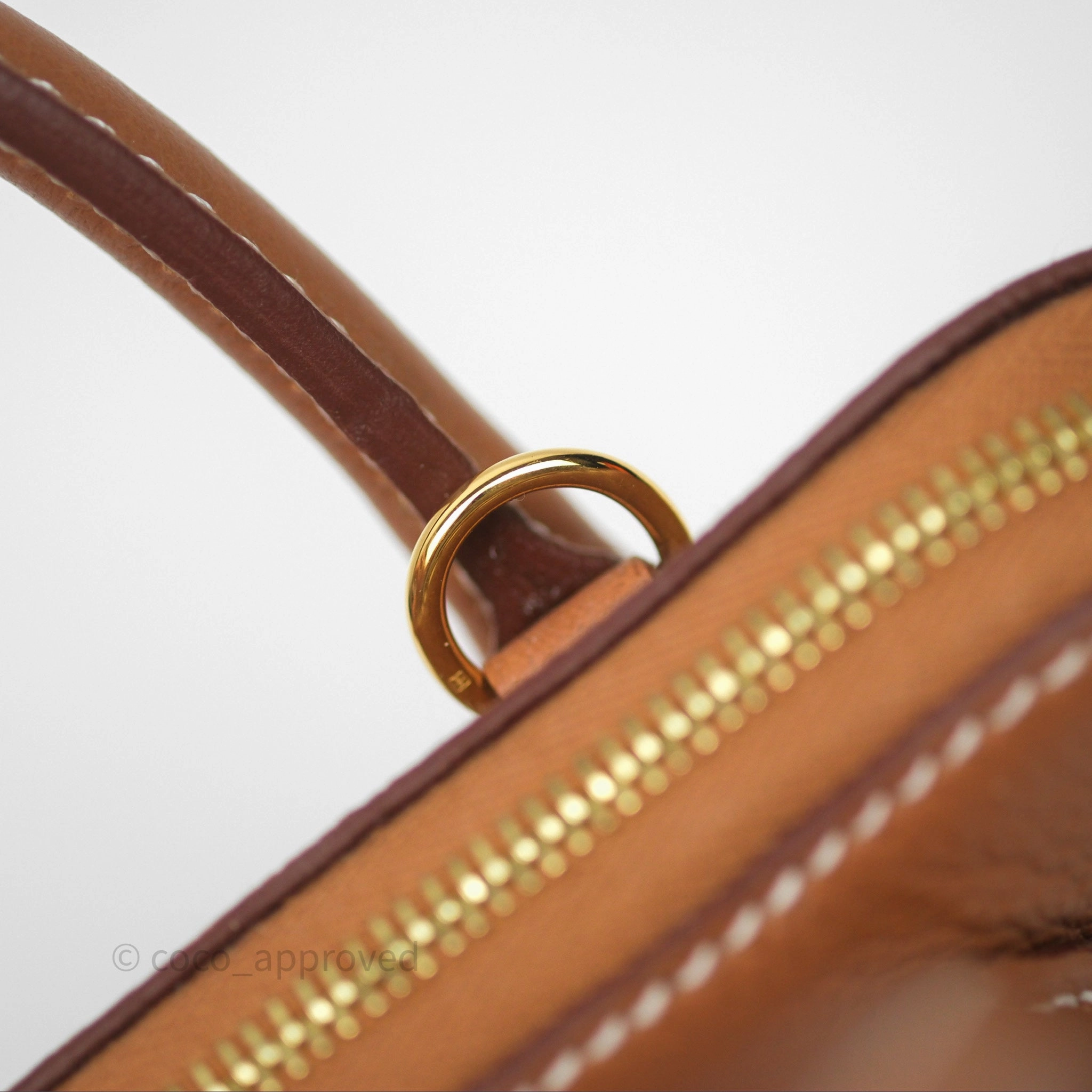 Herms Bolide Mini 1923 Gold 37 Evercolor Gold Hardware