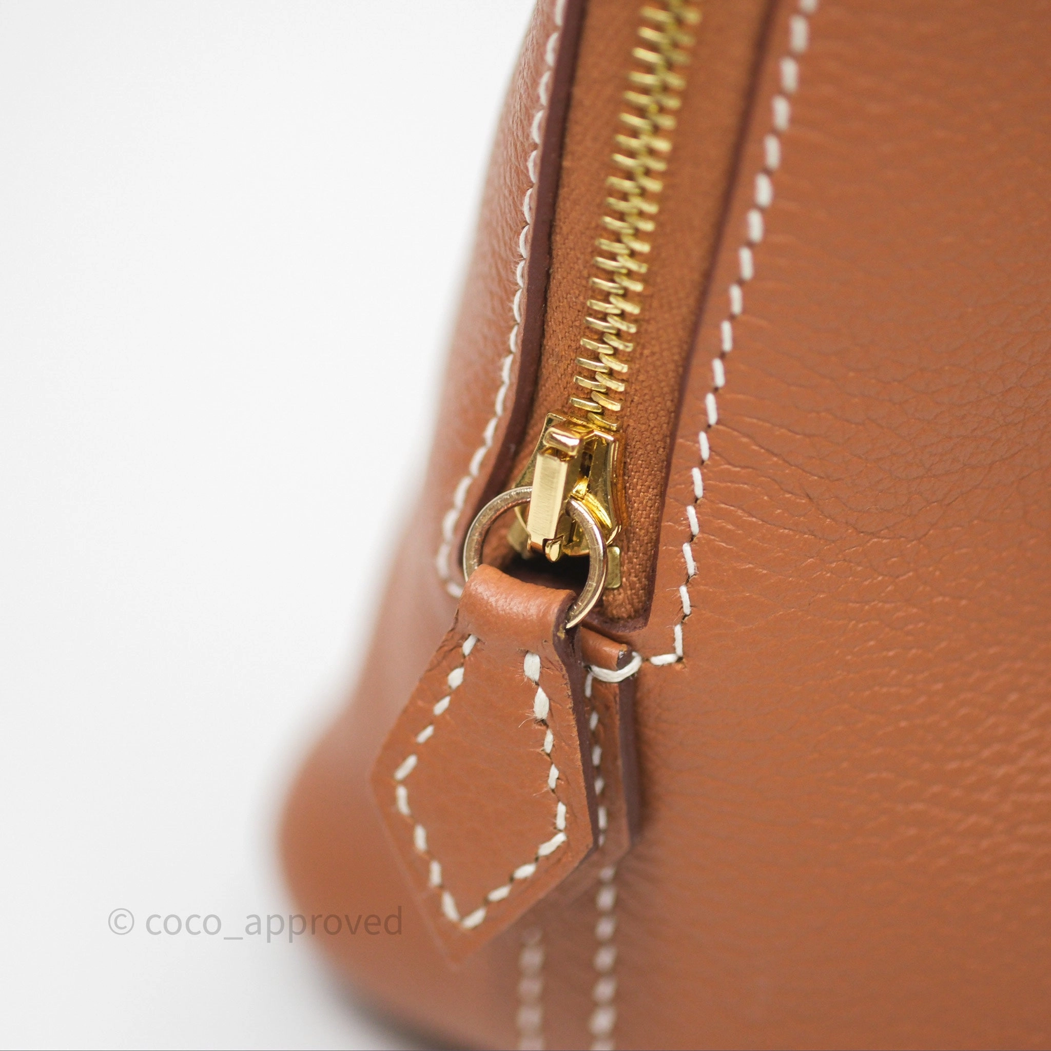 Herms Bolide Mini 1923 Gold 37 Evercolor Gold Hardware