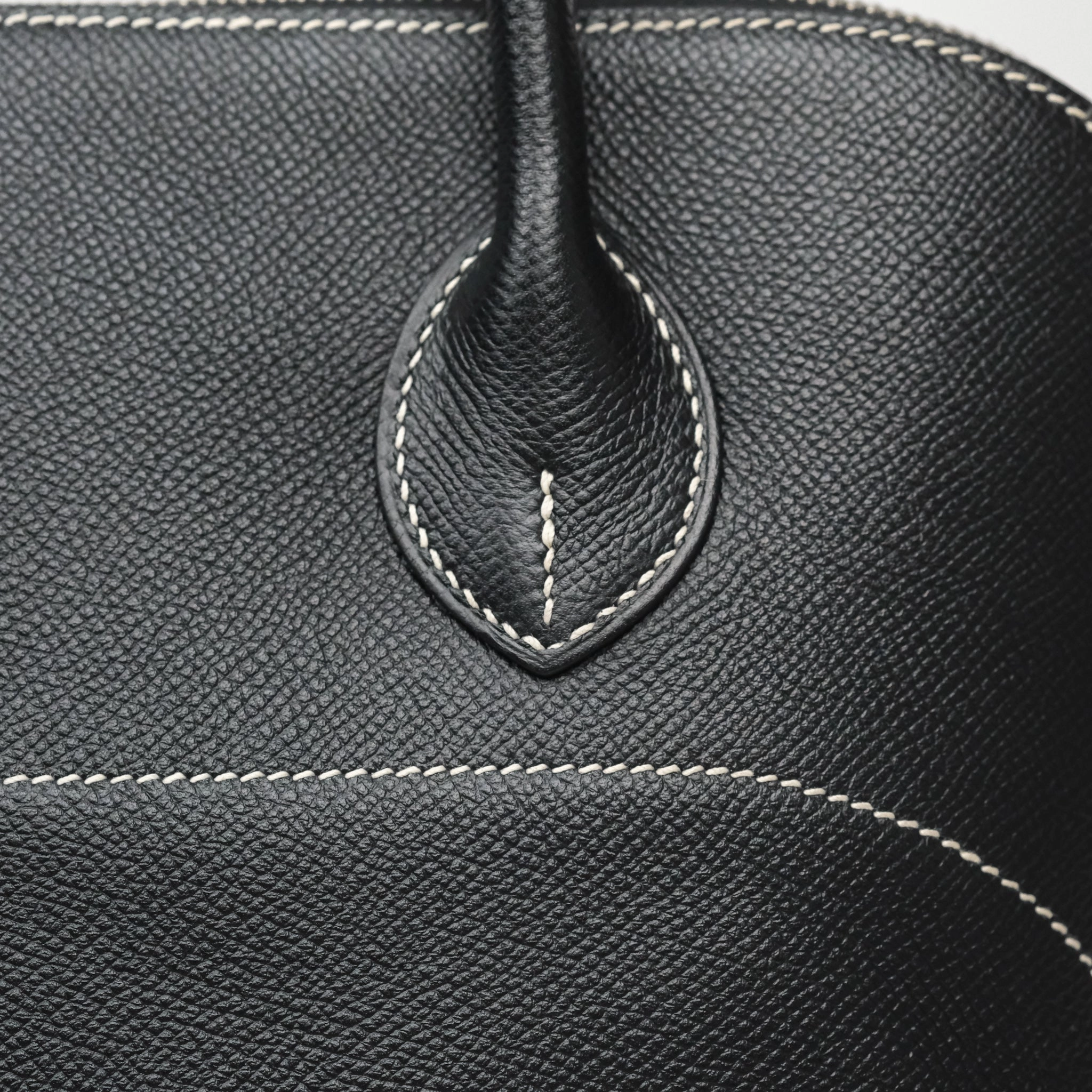 Herms Bolide Relax 35 Black Noir 89 Epsom Palladium Hardware