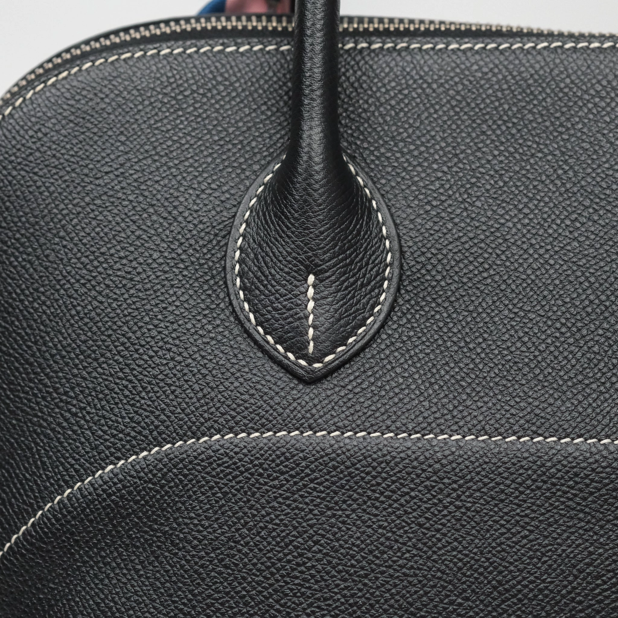 Herms Bolide Relax 35 Black Noir 89 Epsom Palladium Hardware