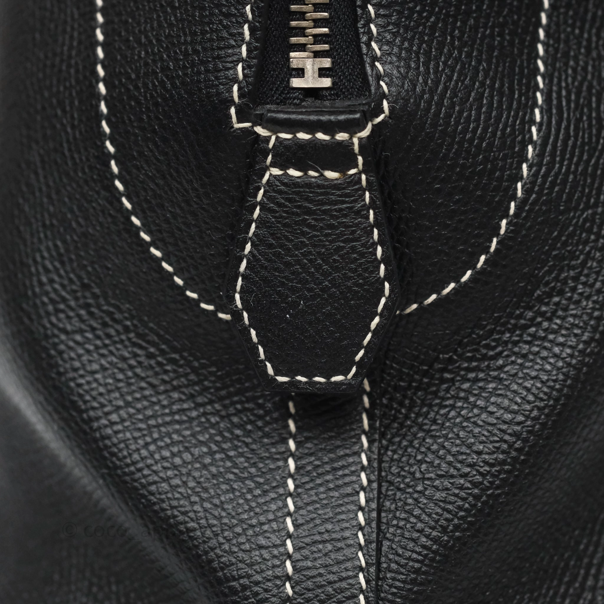 Herms Bolide Relax 35 Black Noir 89 Epsom Palladium Hardware