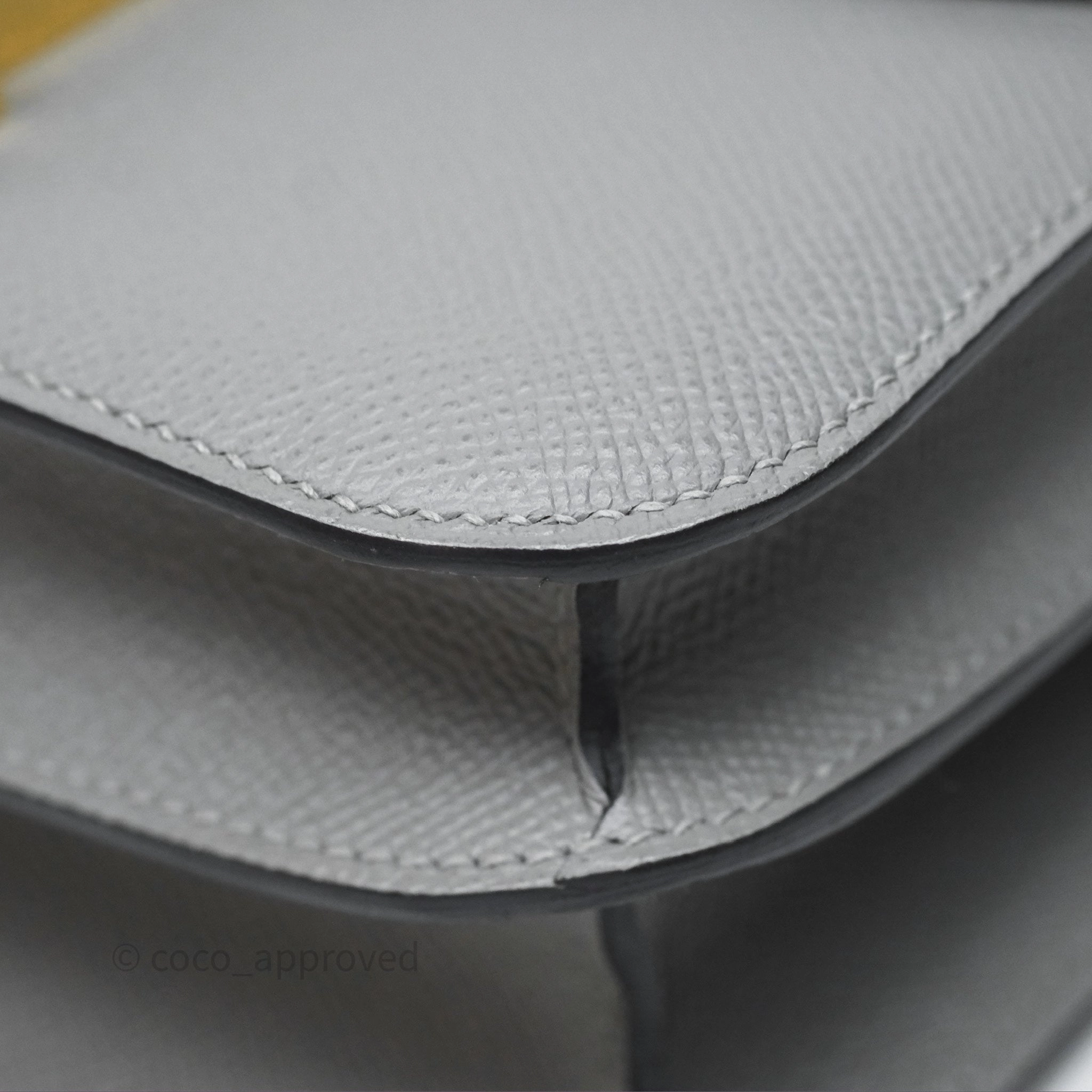 Herms Constance 24 Gris Mouette 4Z Epsom Gold Hardware