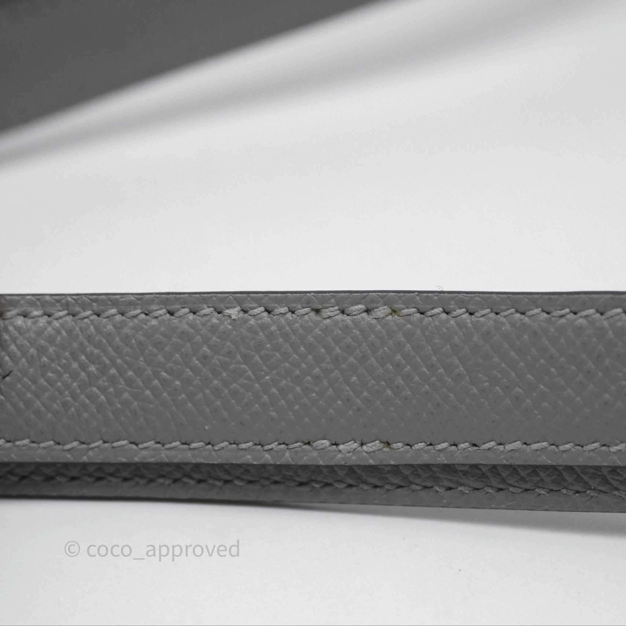 Herms Constance 24 Gris Mouette 4Z Epsom Gold Hardware