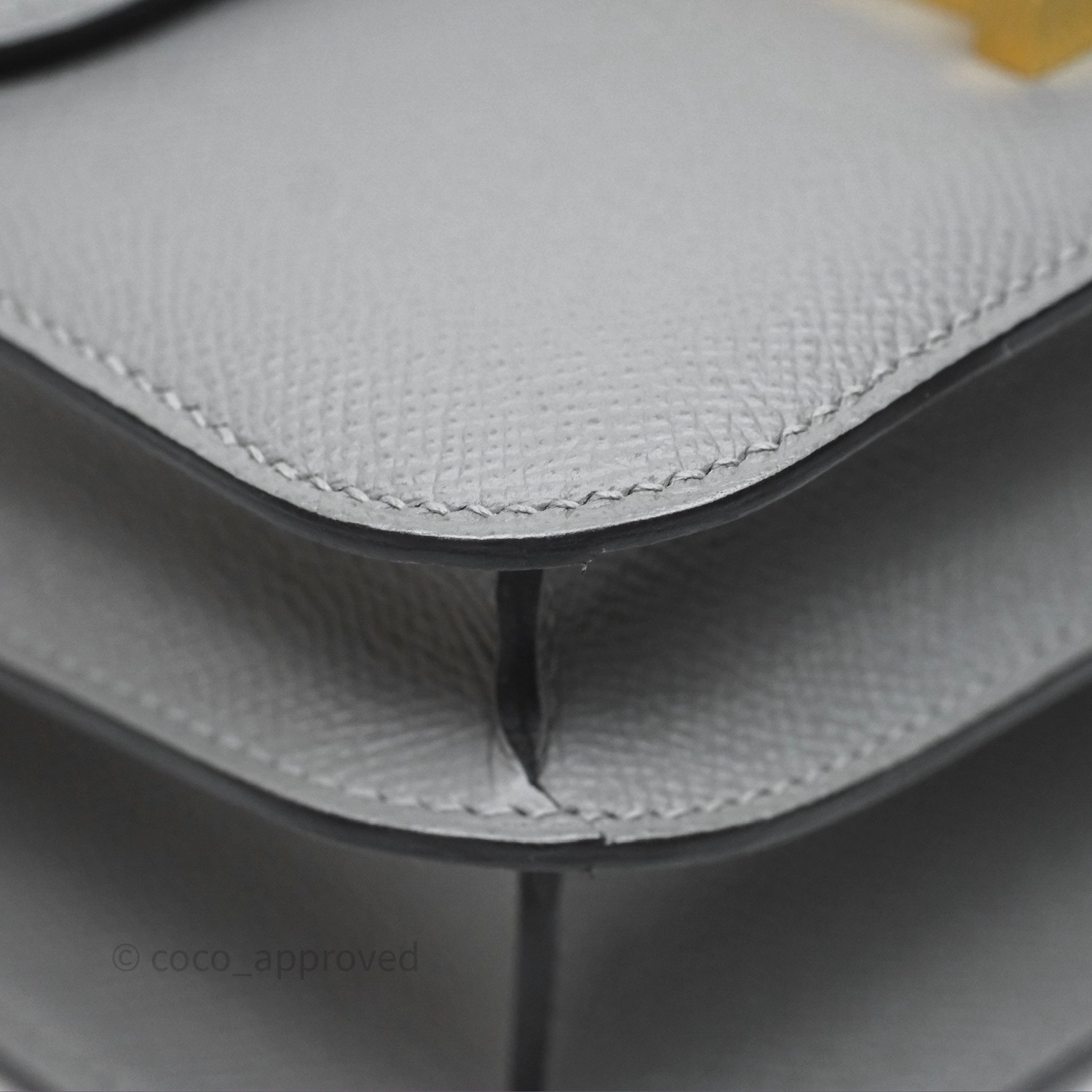 Herms Constance 24 Gris Mouette 4Z Epsom Gold Hardware