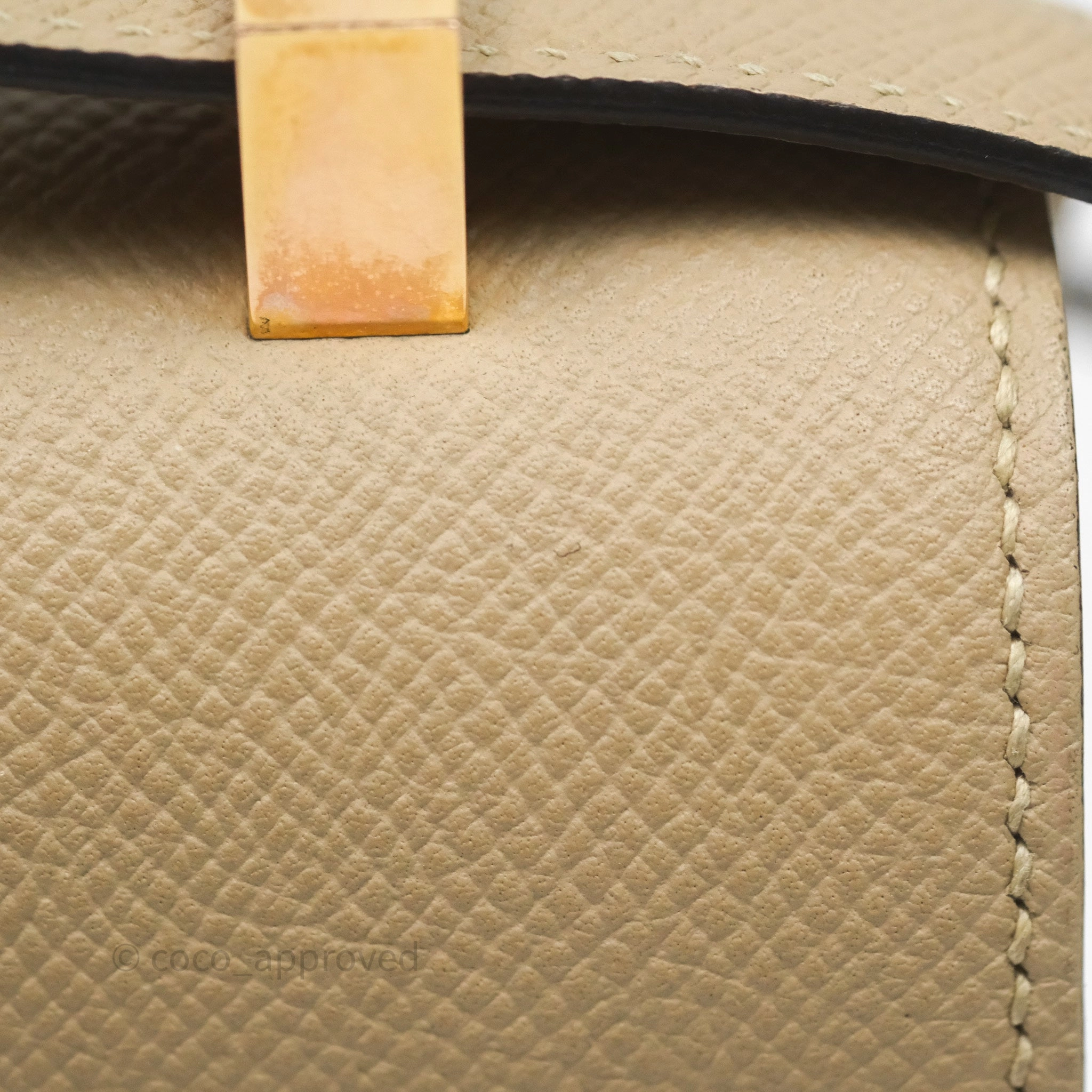Herms Constance 24 Trench S2/ Naturel 27 Epsom Gold Hardware