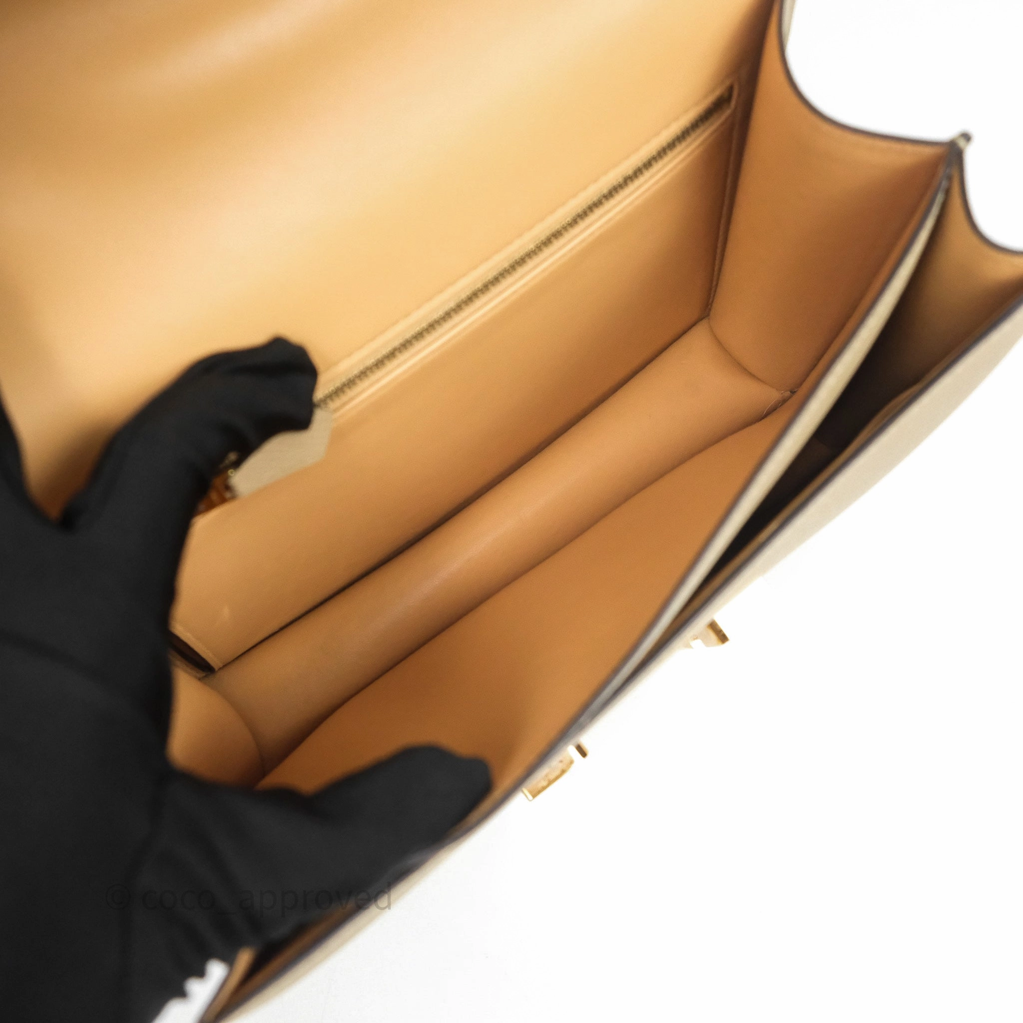 Herms Constance 24 Trench S2/ Naturel 27 Epsom Gold Hardware