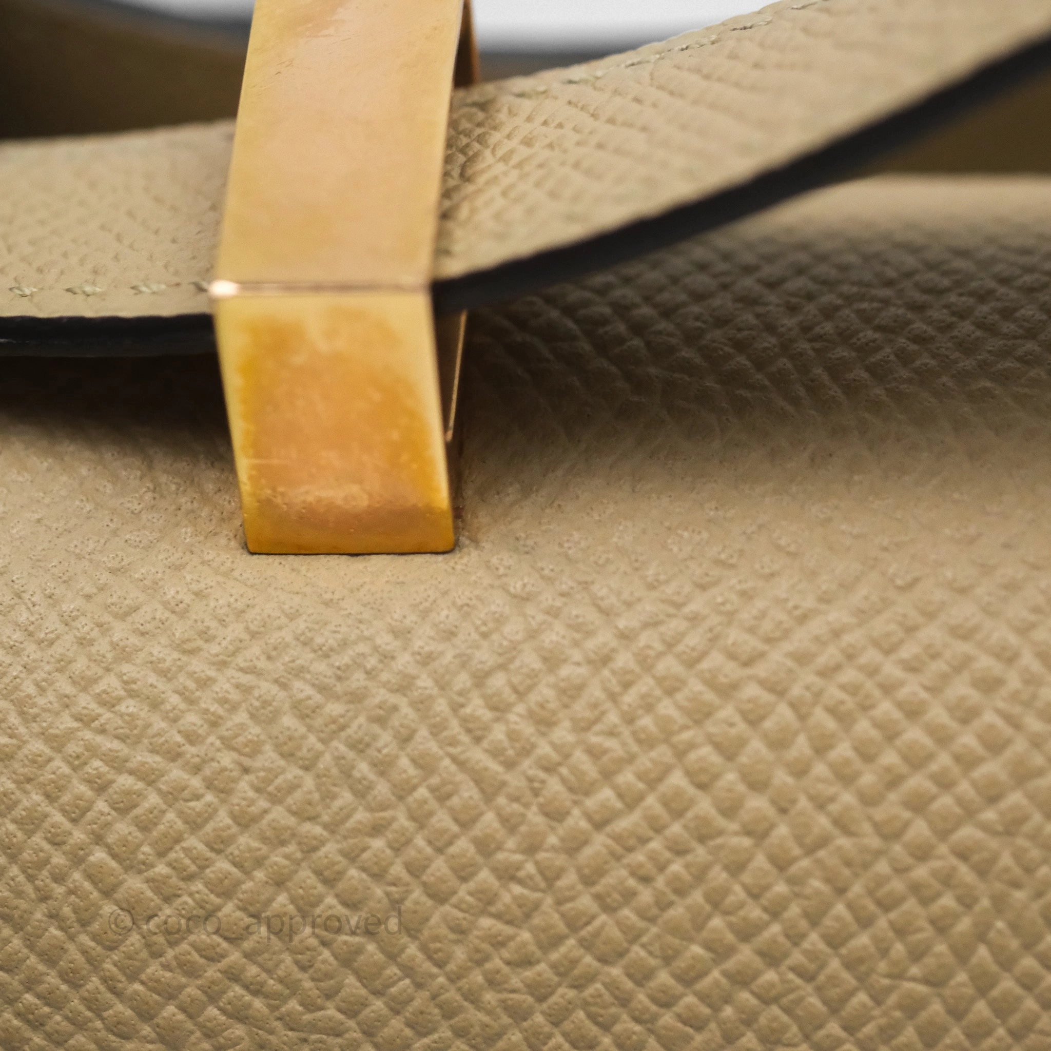 Herms Constance 24 Trench S2/ Naturel 27 Epsom Gold Hardware