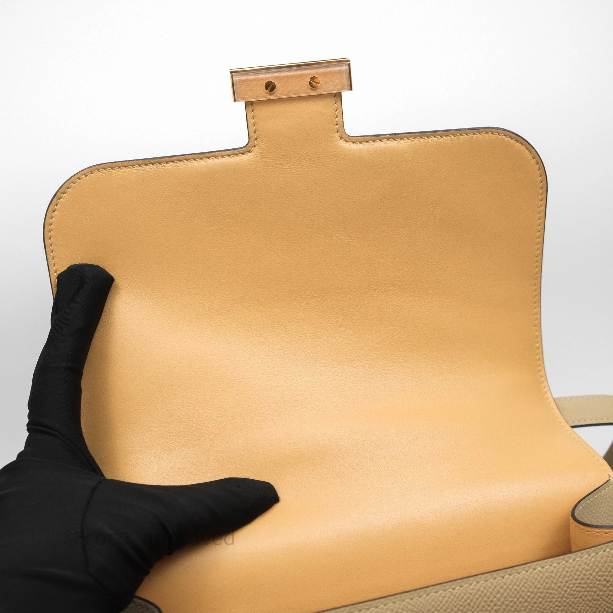 Herms Constance 24 Trench S2/ Naturel 27 Epsom Gold Hardware