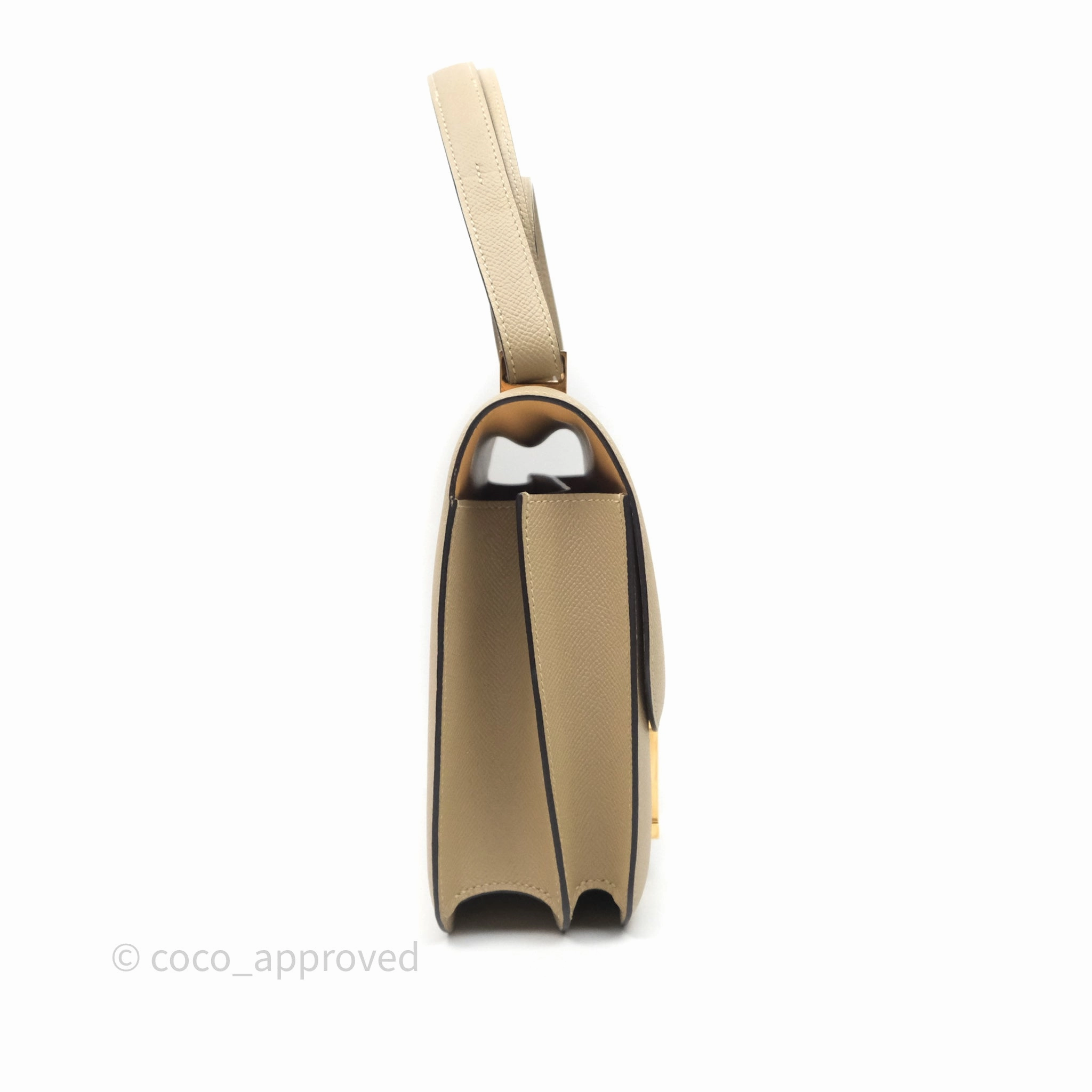 Herms Constance 24 Trench S2/ Naturel 27 Epsom Gold Hardware