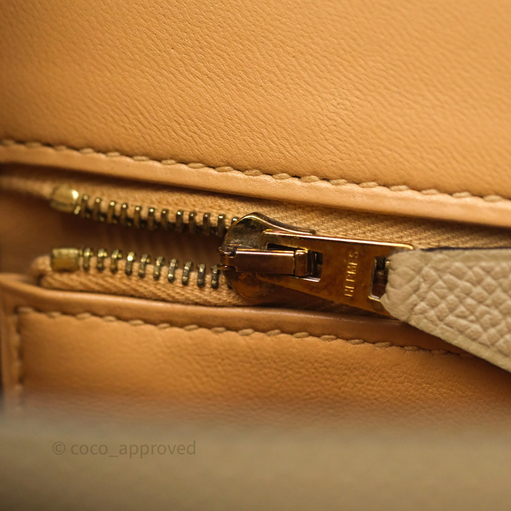 Herms Constance 24 Trench S2/ Naturel 27 Epsom Gold Hardware