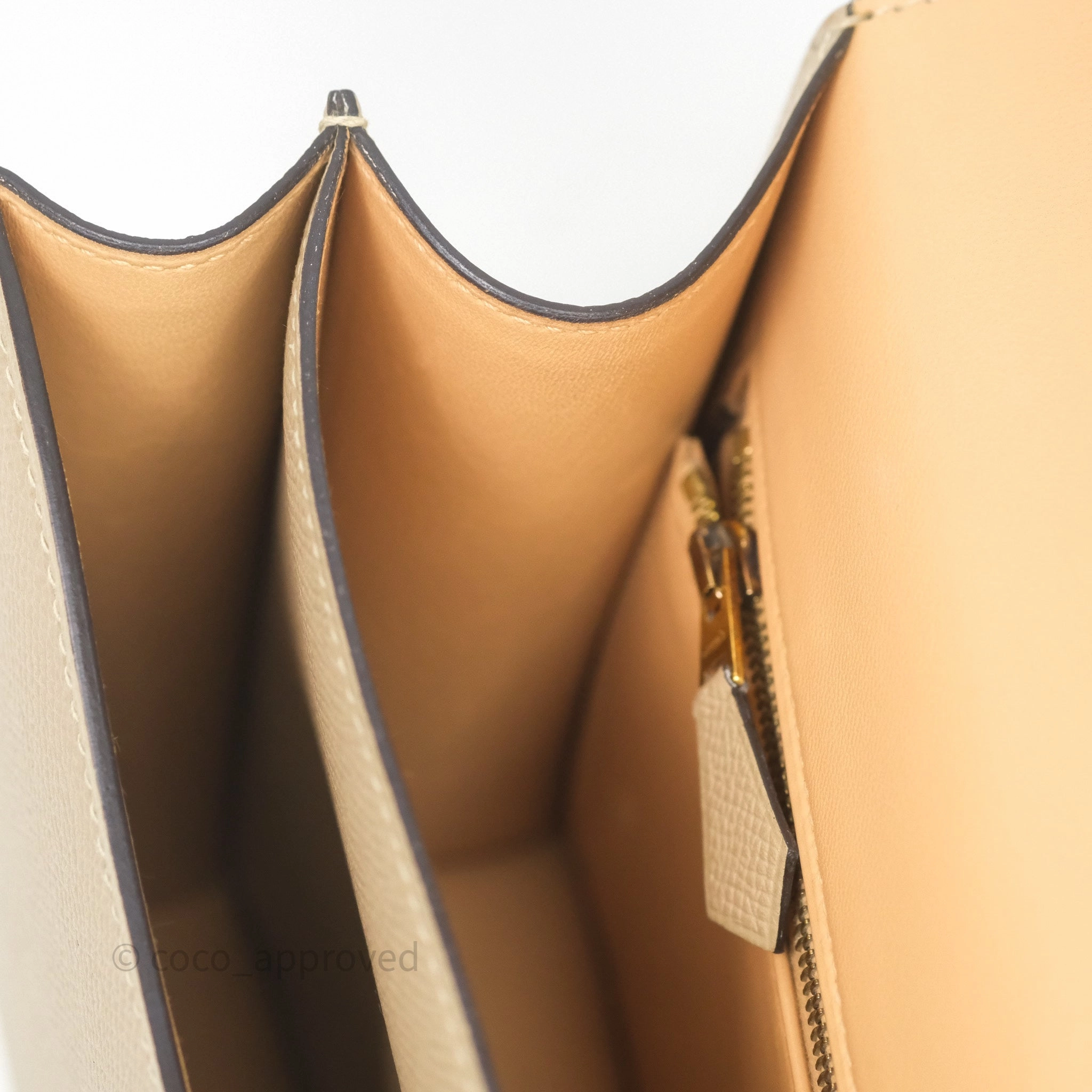 Herms Constance 24 Trench S2/ Naturel 27 Epsom Gold Hardware