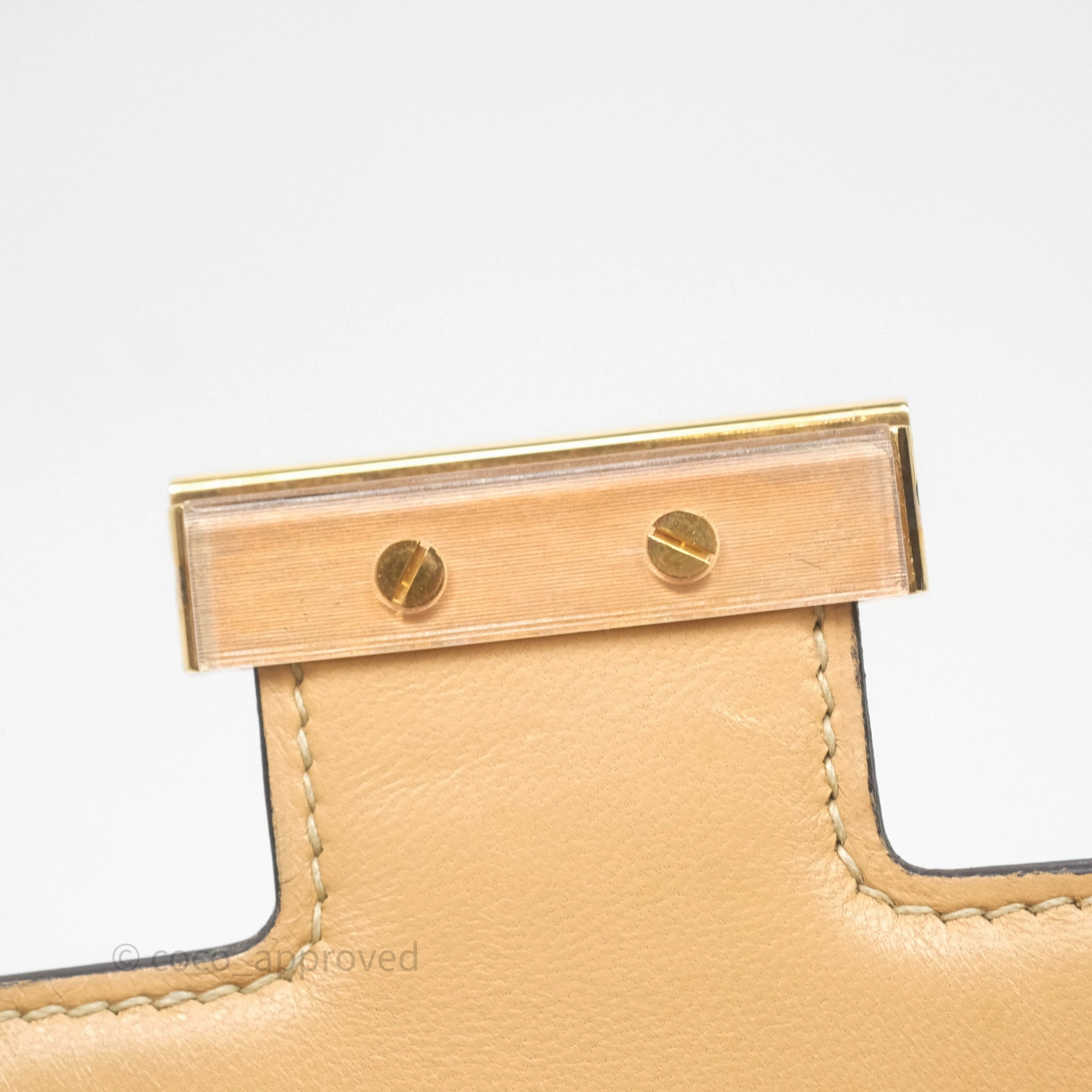 Herms Constance 24 Trench S2/ Naturel 27 Epsom Gold Hardware