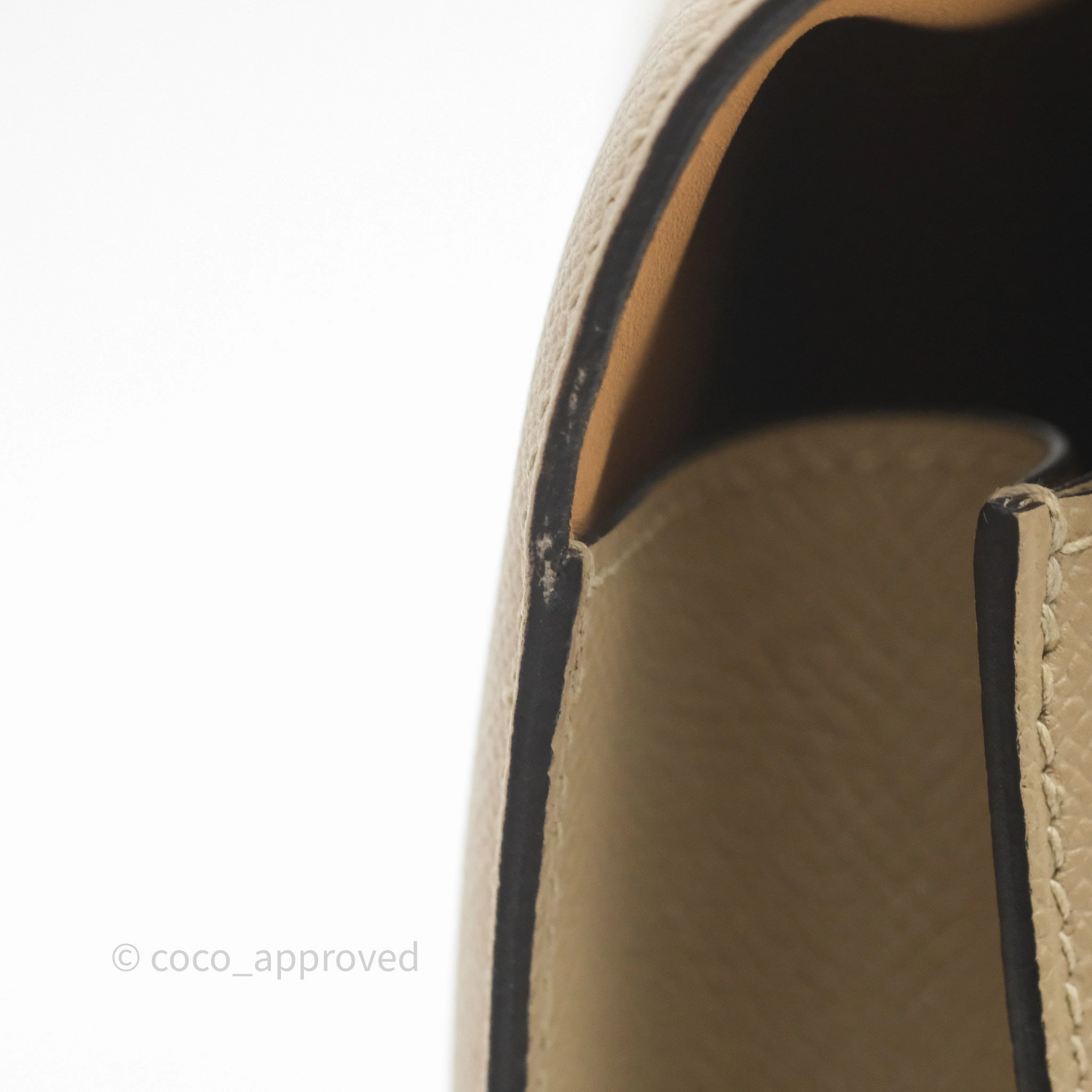 Herms Constance 24 Trench S2/ Naturel 27 Epsom Gold Hardware