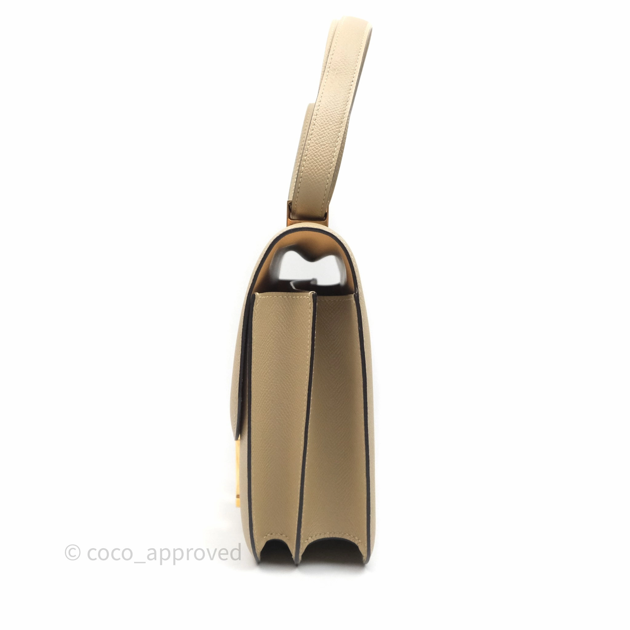 Herms Constance 24 Trench S2/ Naturel 27 Epsom Gold Hardware