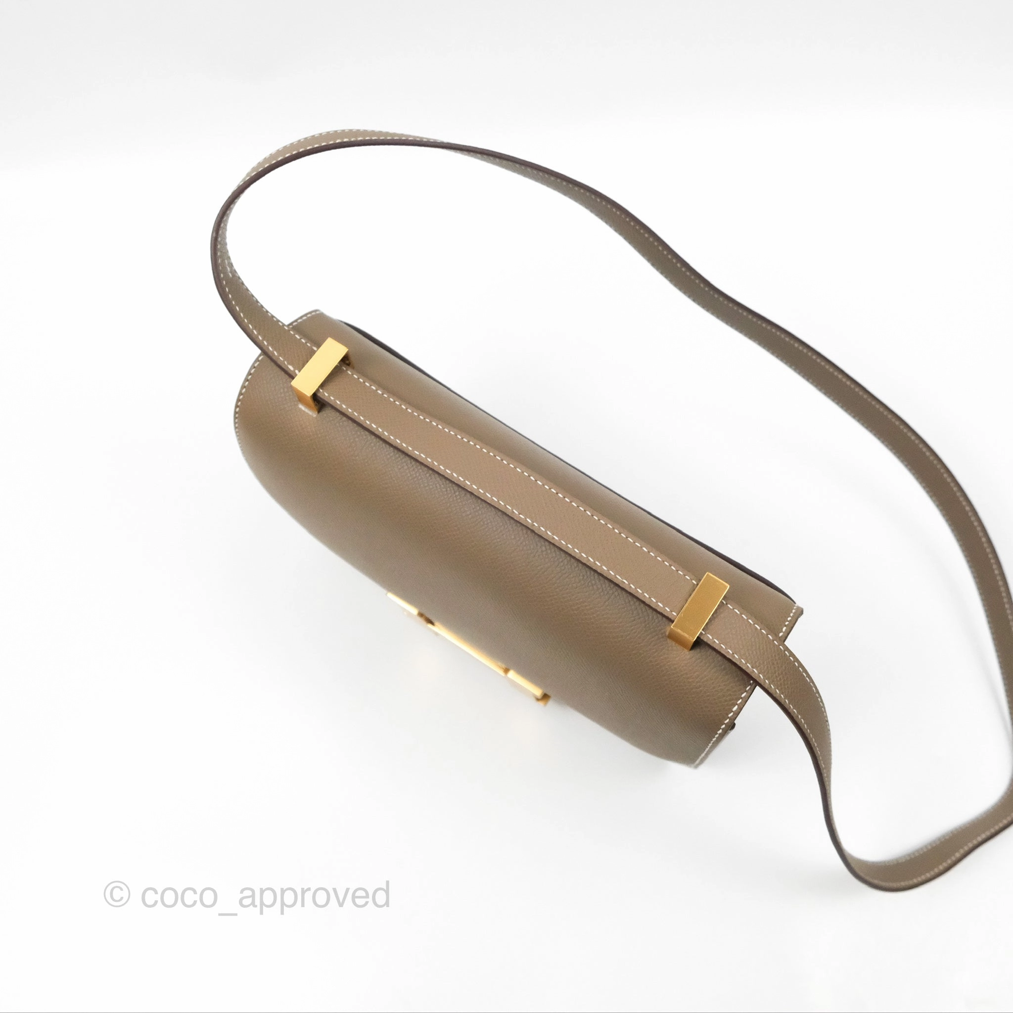Herms Constance 24 with Mirror Etoupe Epsom Gold Hardware