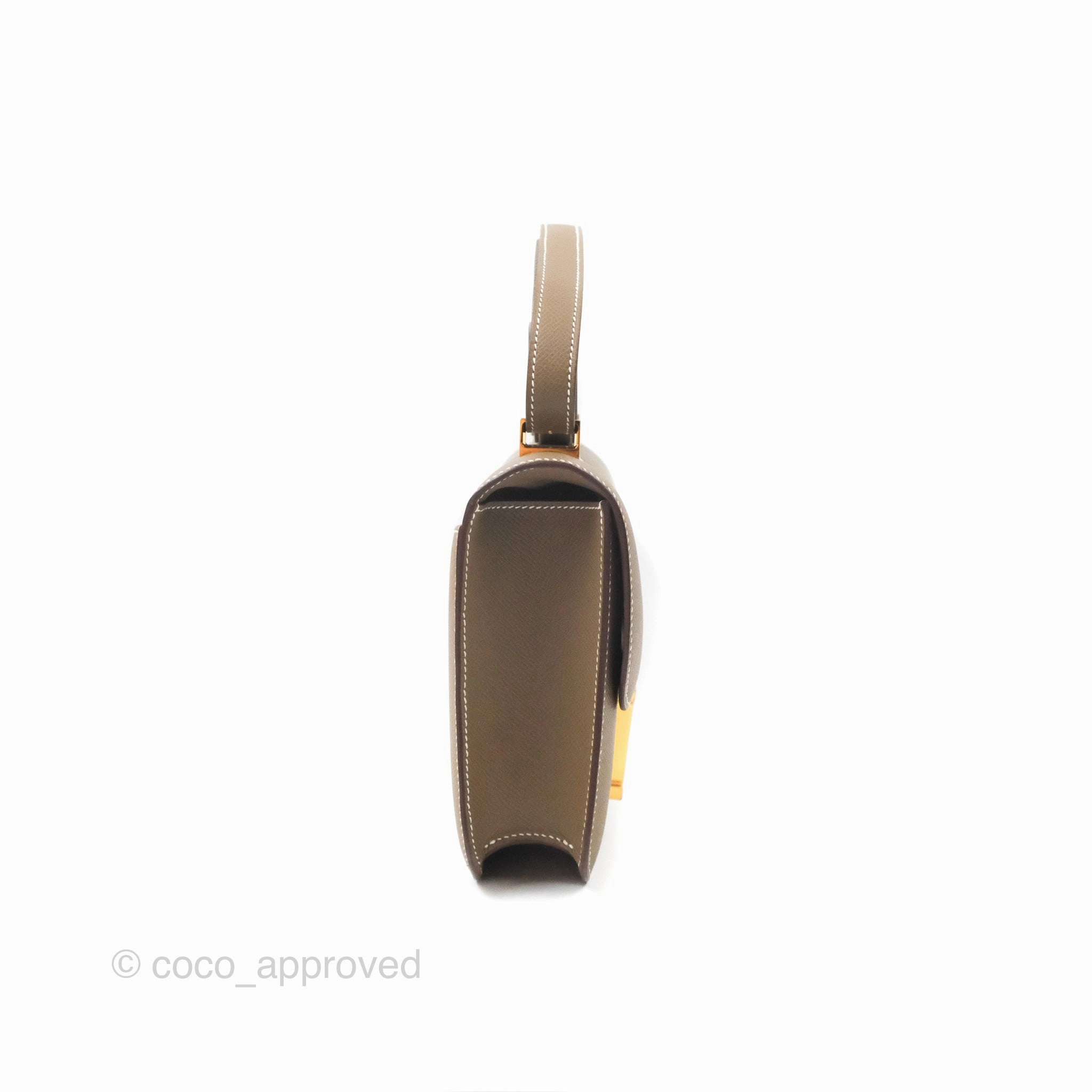 Herms Constance 24 with Mirror Etoupe Epsom Gold Hardware