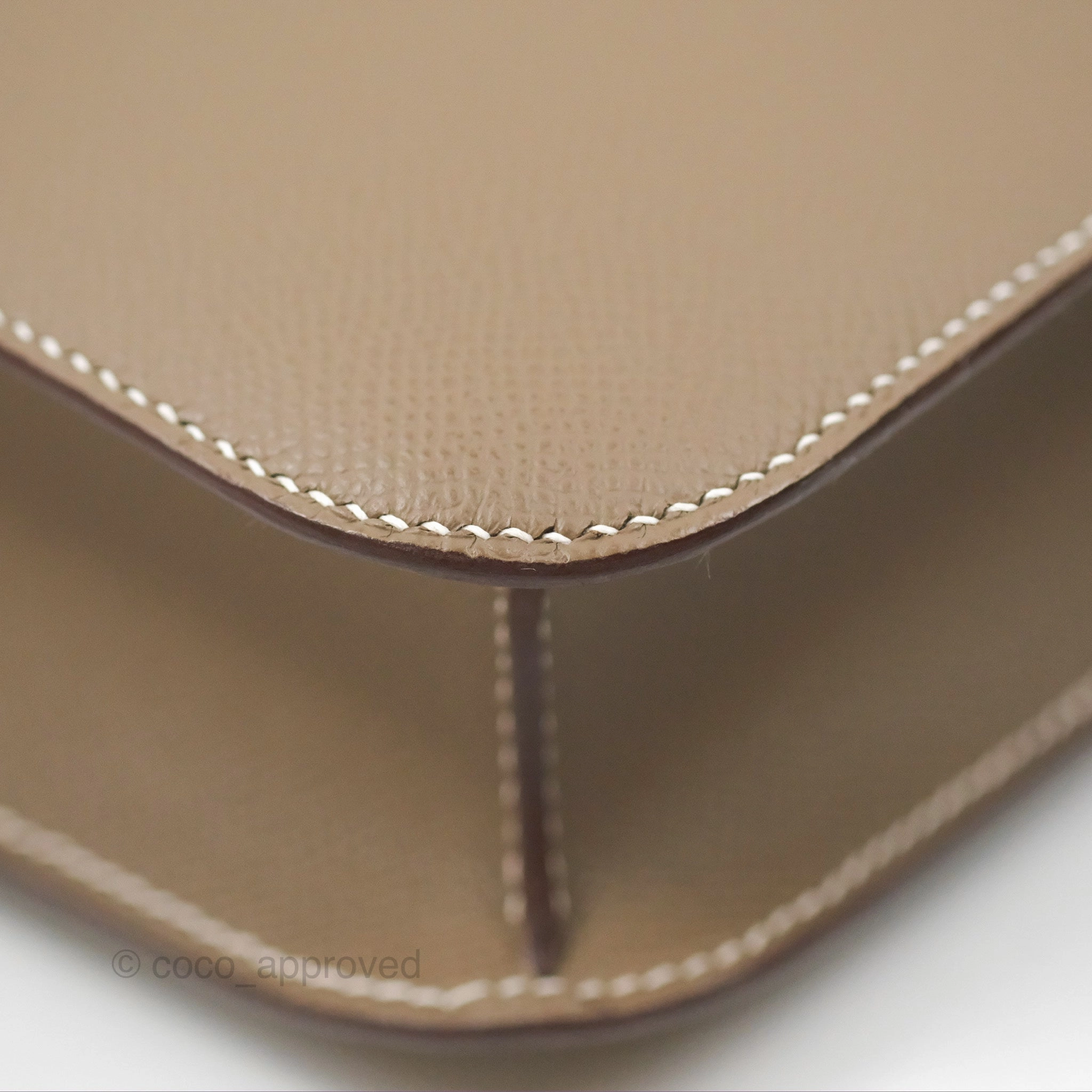 Herms Constance 24 with Mirror Etoupe Epsom Gold Hardware