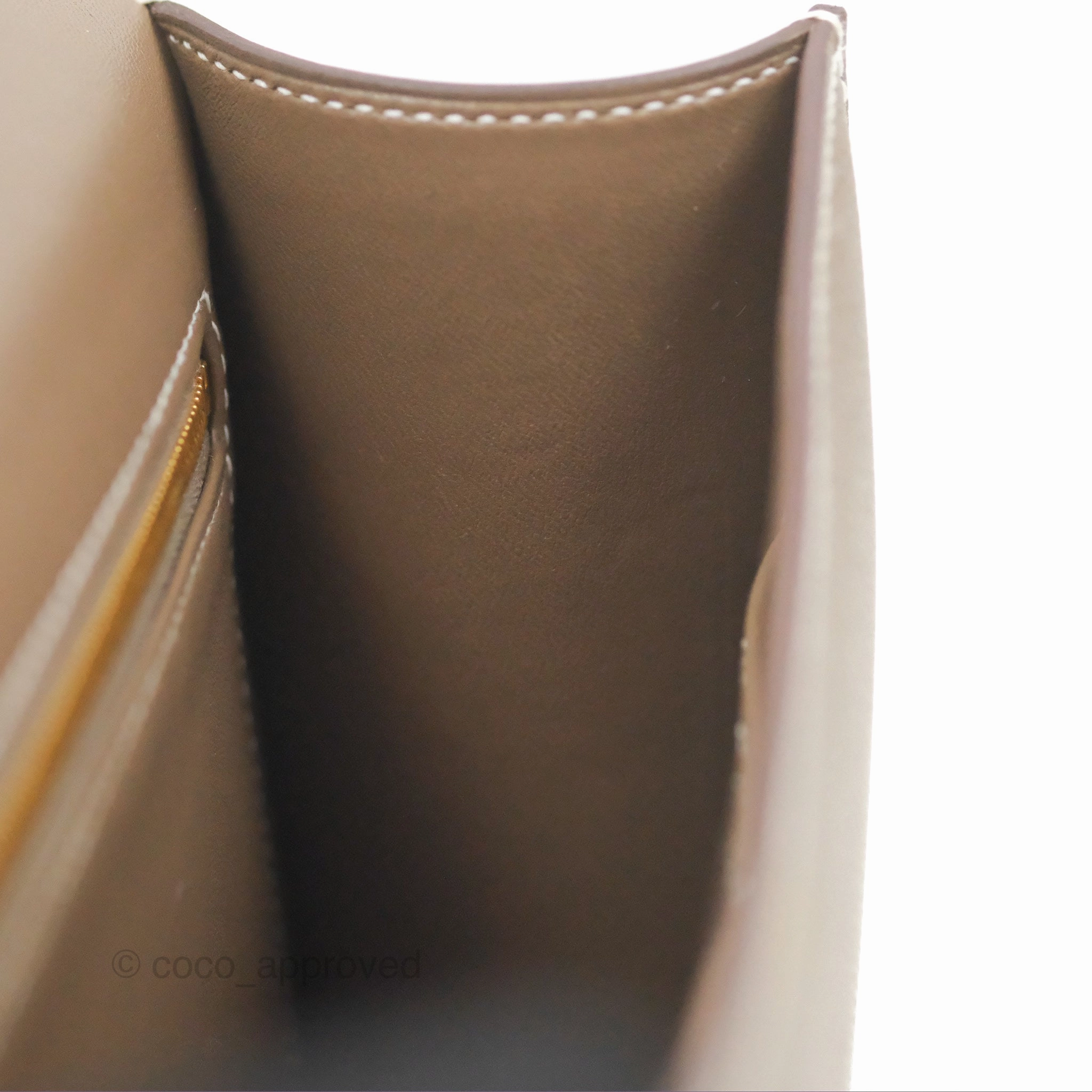 Herms Constance 24 with Mirror Etoupe Epsom Gold Hardware